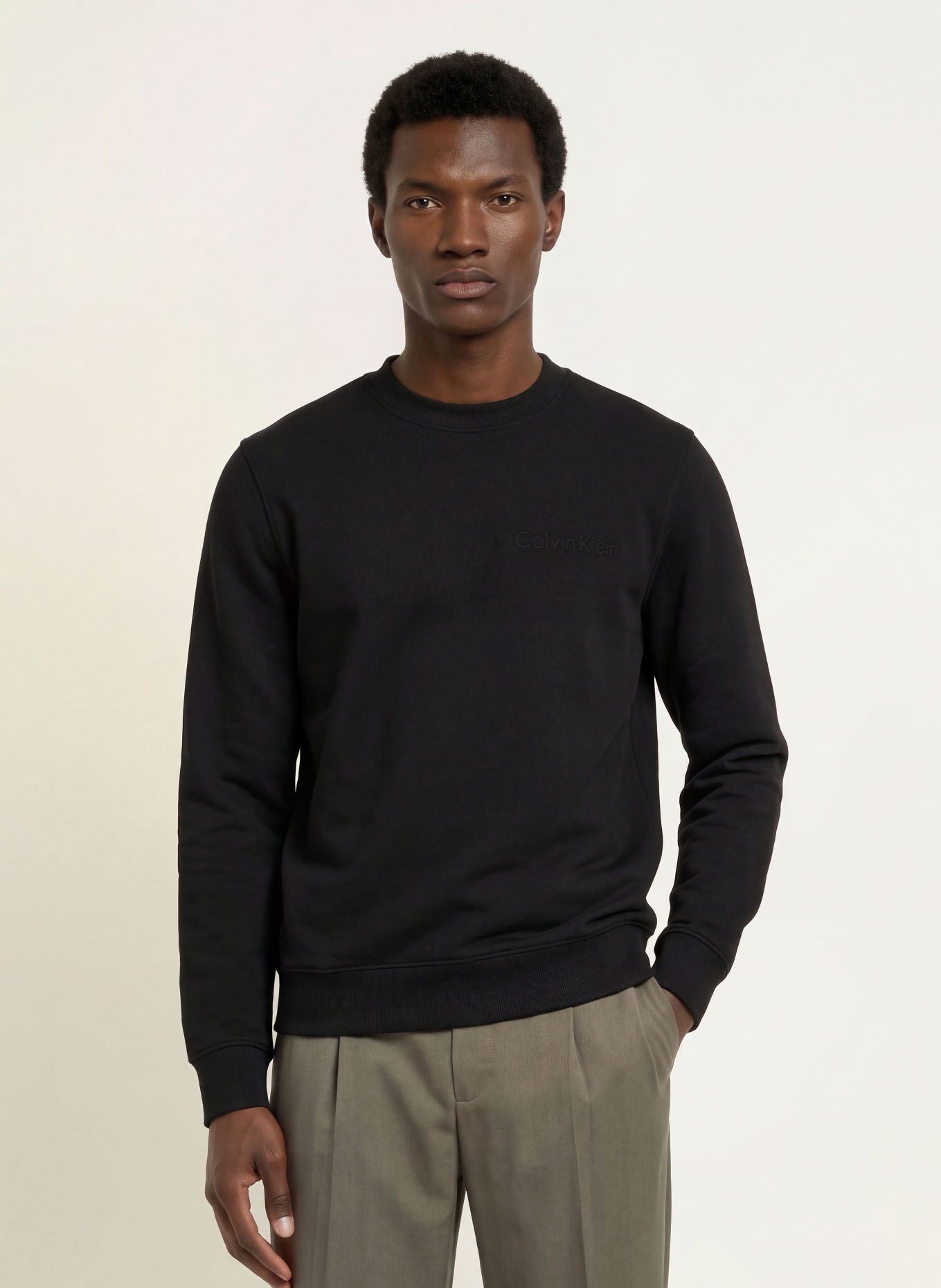 Calvin Klein Sweatshirt: BLACK
