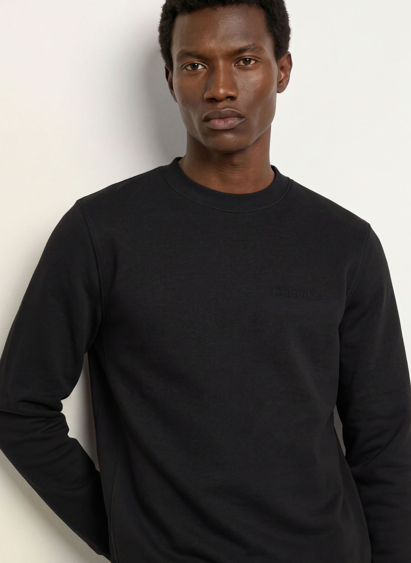 Calvin Klein Sweatshirt: BLACK