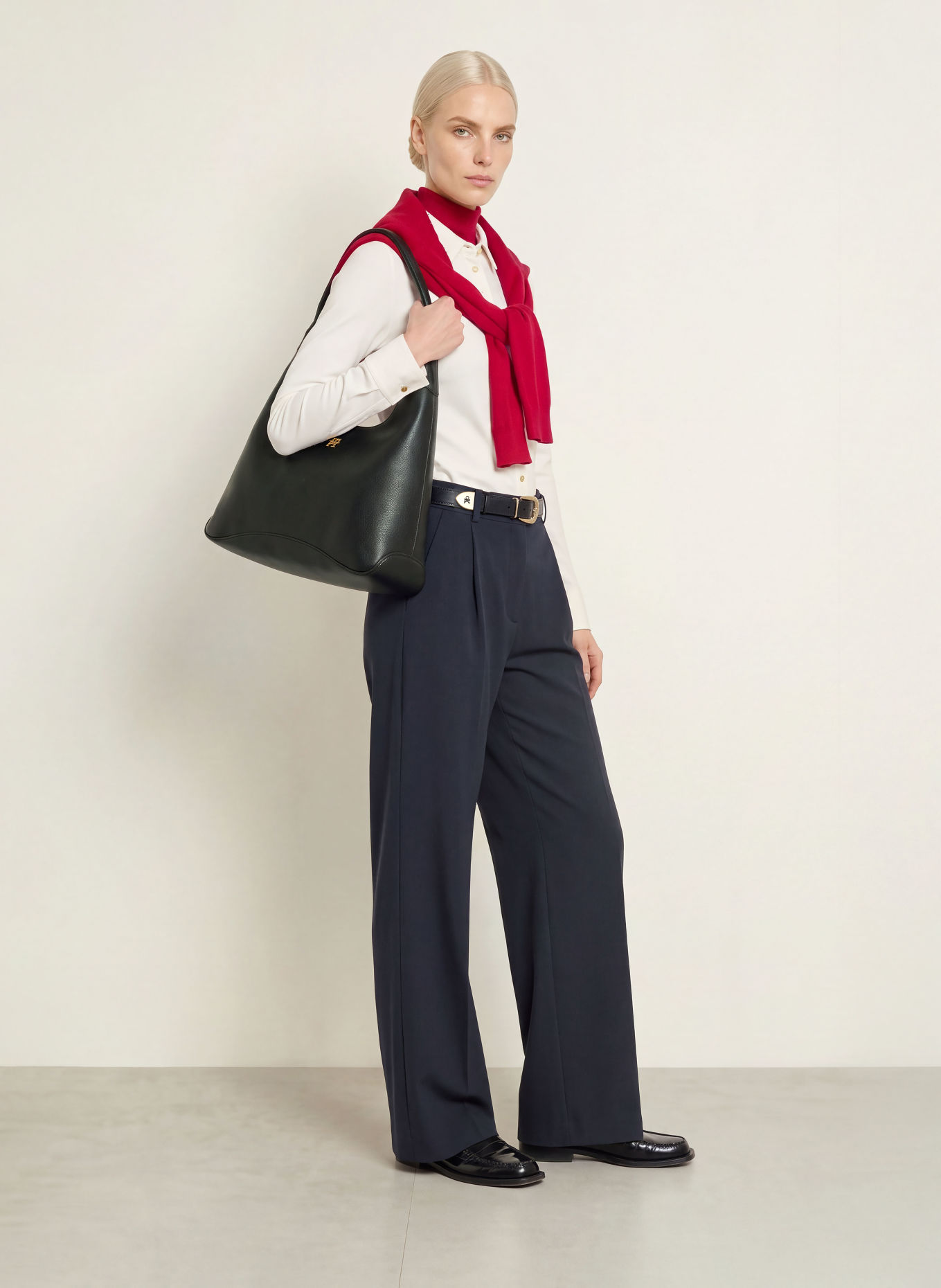 TOMMY HILFIGER Chemisier: BLANC