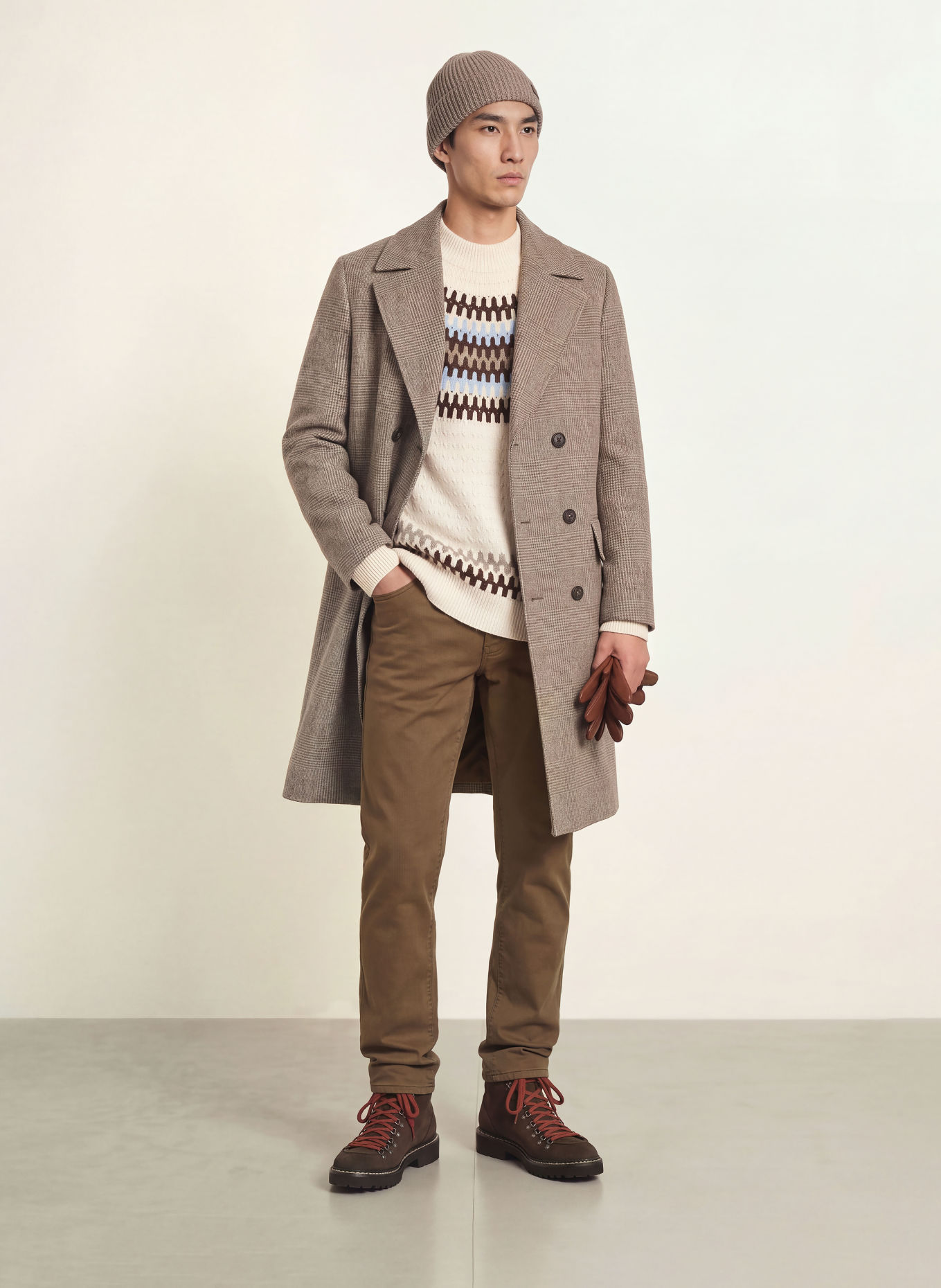 BRAX Broek CADIZ Straight Fit: 54 LIGHT CHOCOLATE