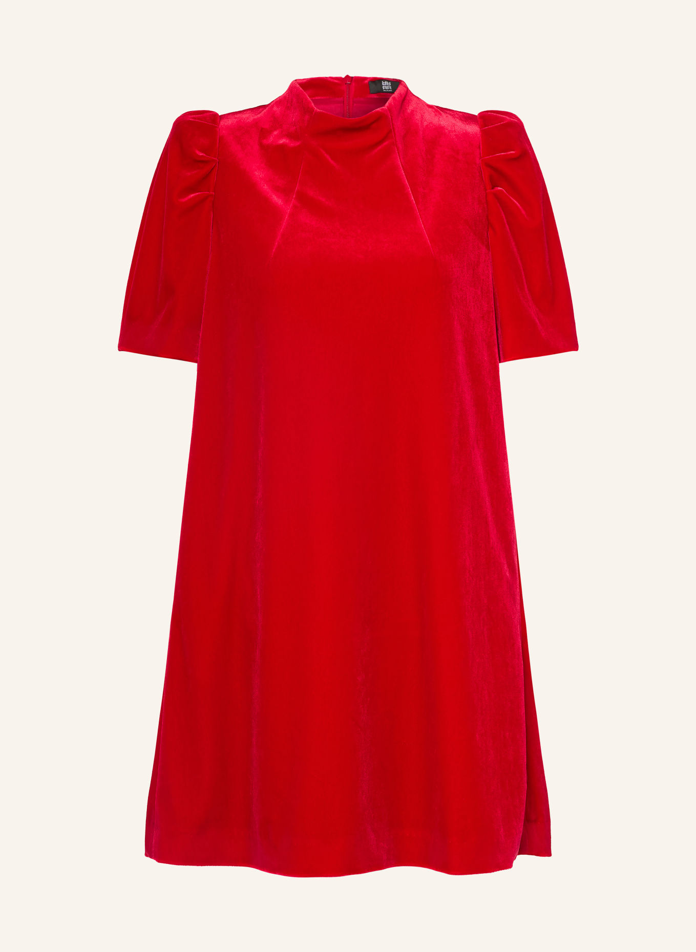 RIANI Cocktailkleid aus Samt: ROT