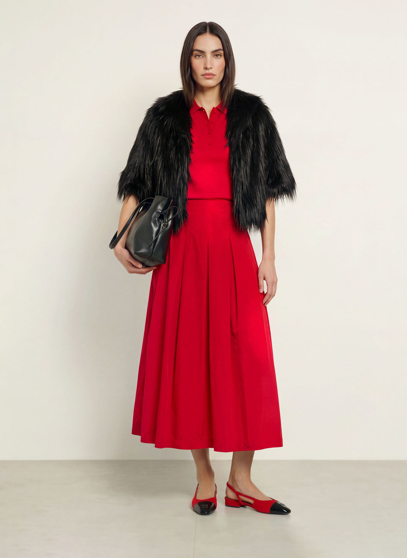 RIANI Plooirok: ROOD