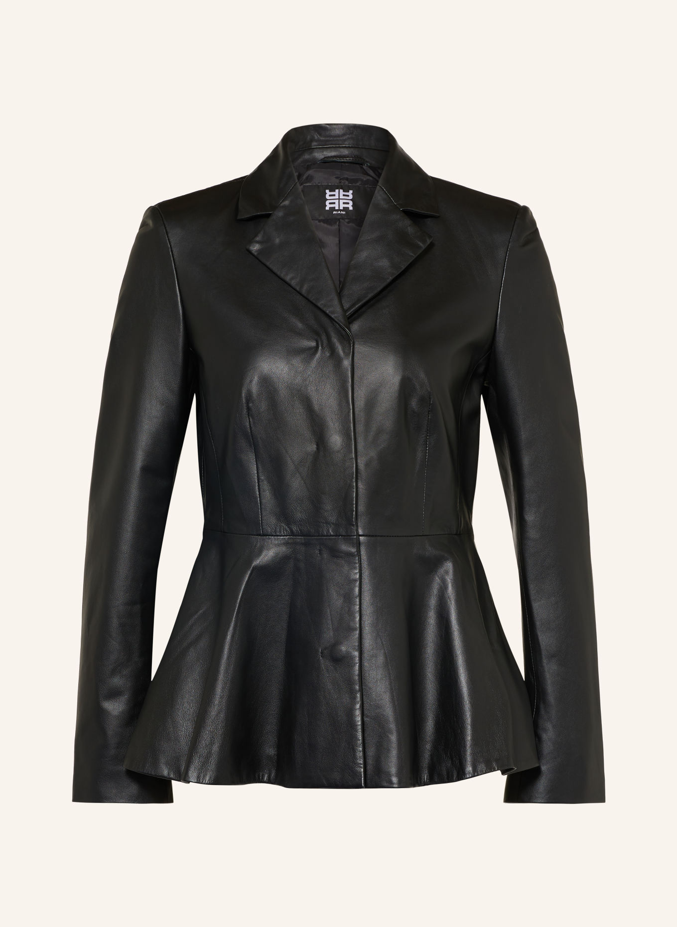 RIANI Lederblazer: SCHWARZ