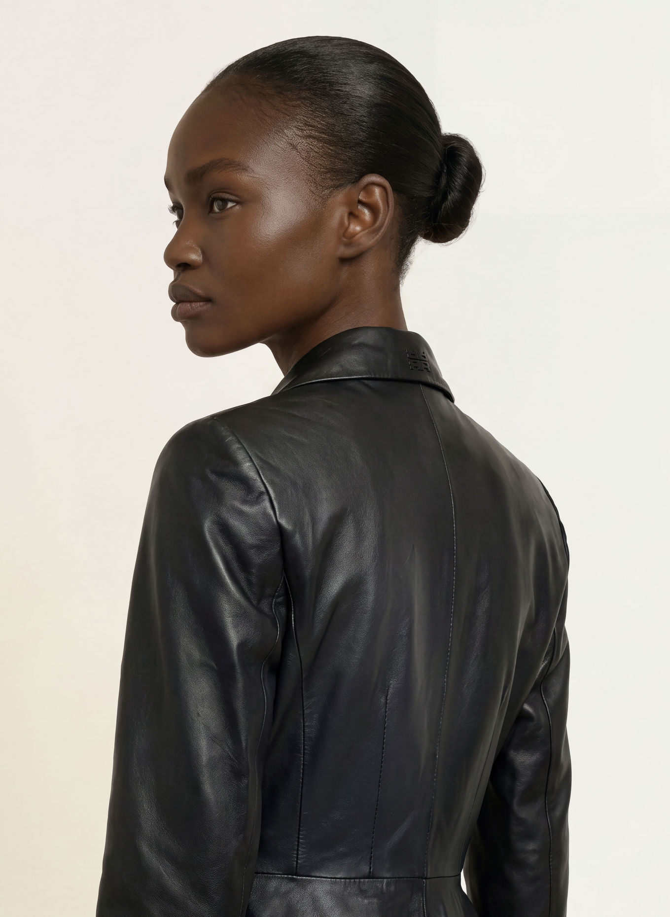 RIANI Lederblazer: SCHWARZ