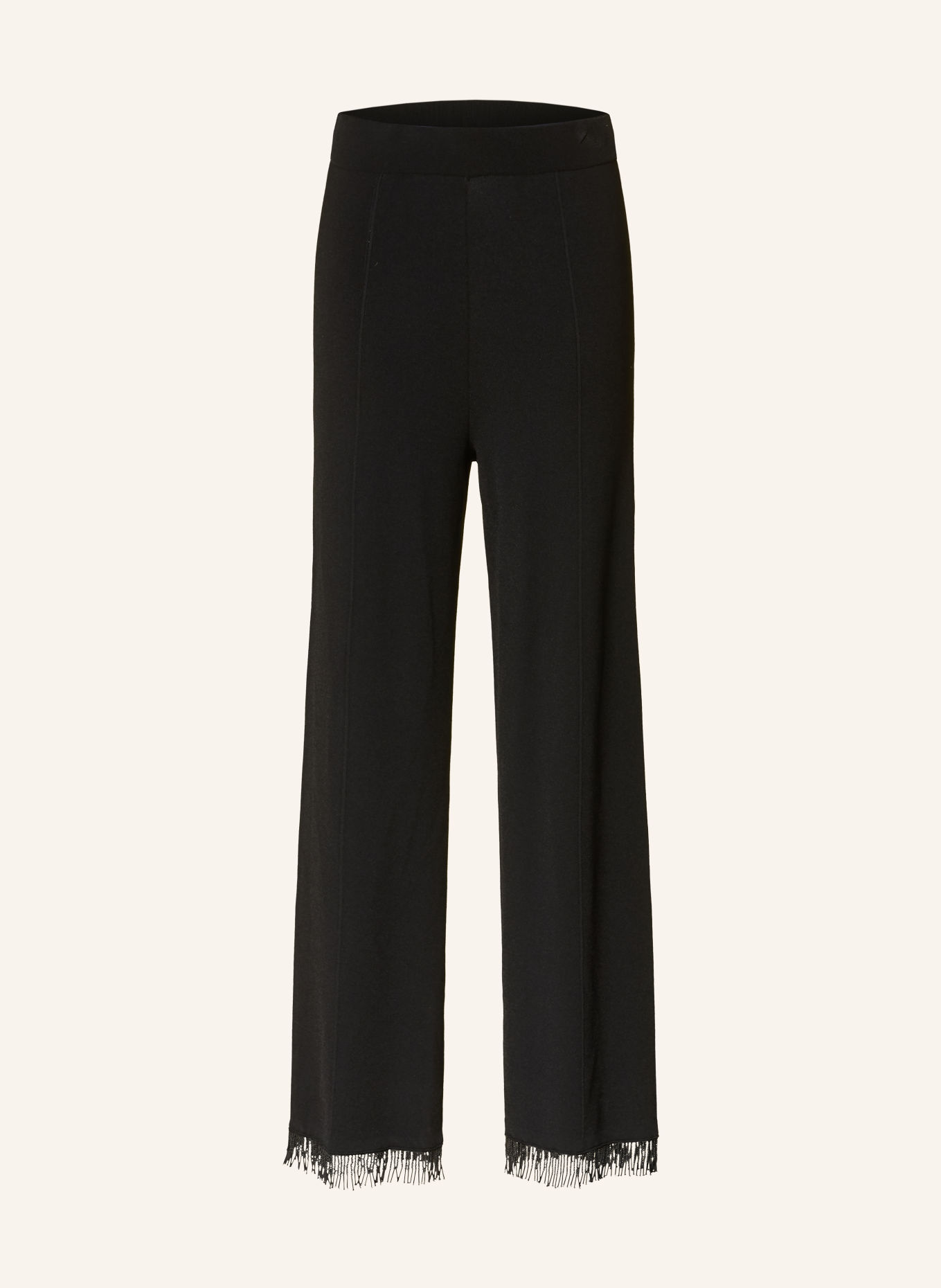 RIANI Strickhose mit Schmuckperlen: SCHWARZ