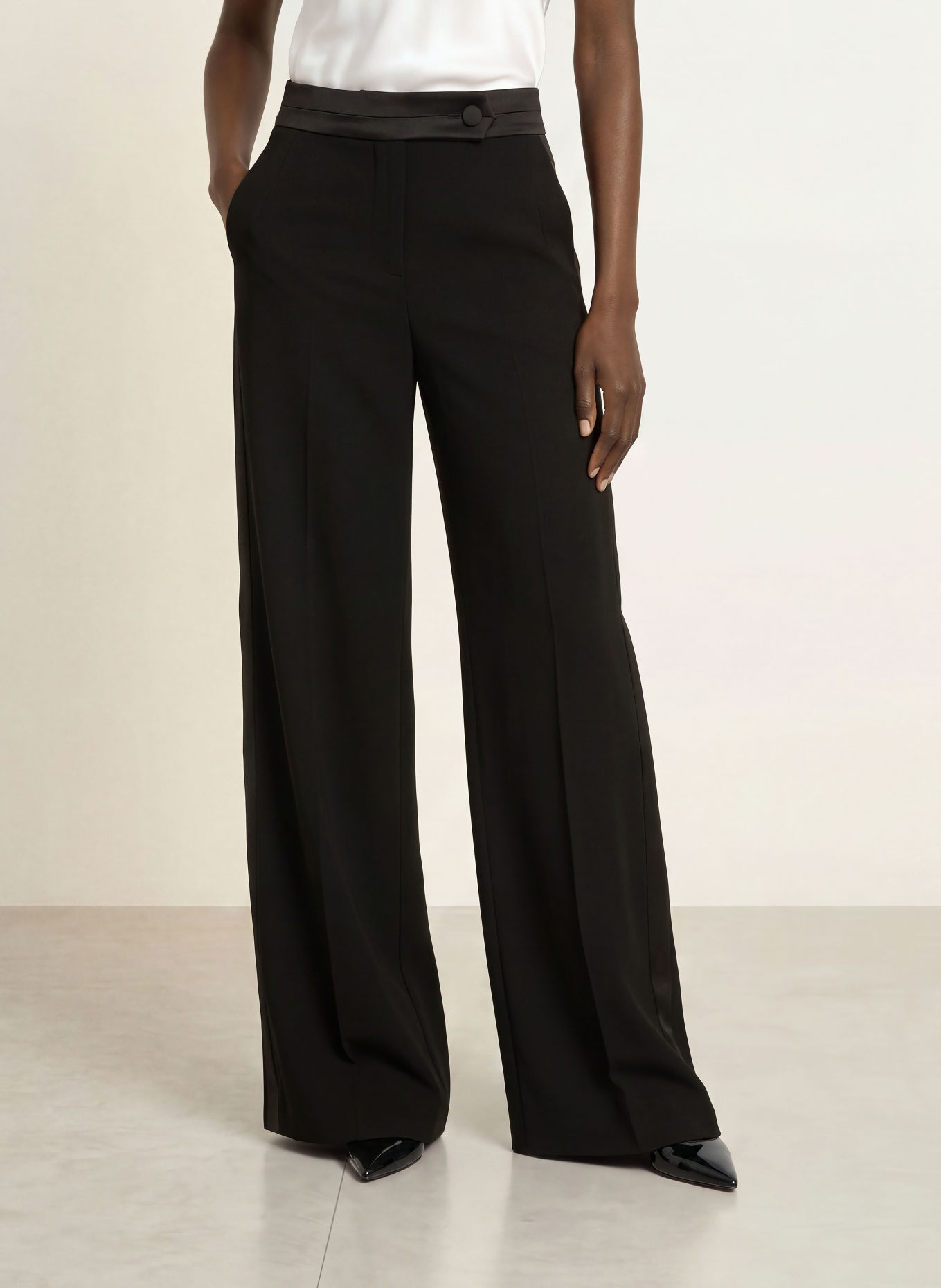 RIANI Pantalon palazzo: NOIR