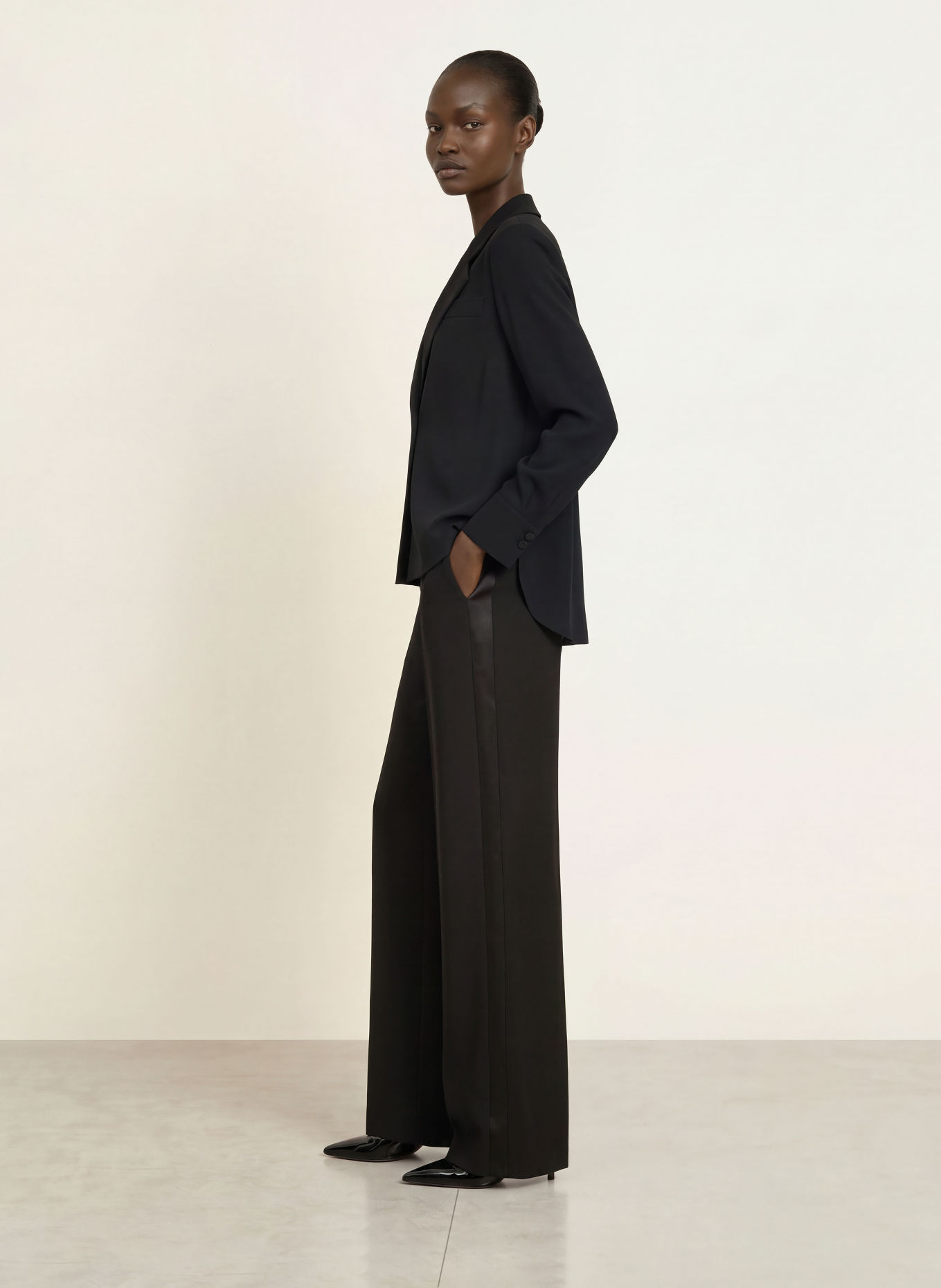 RIANI Pantalon palazzo: NOIR