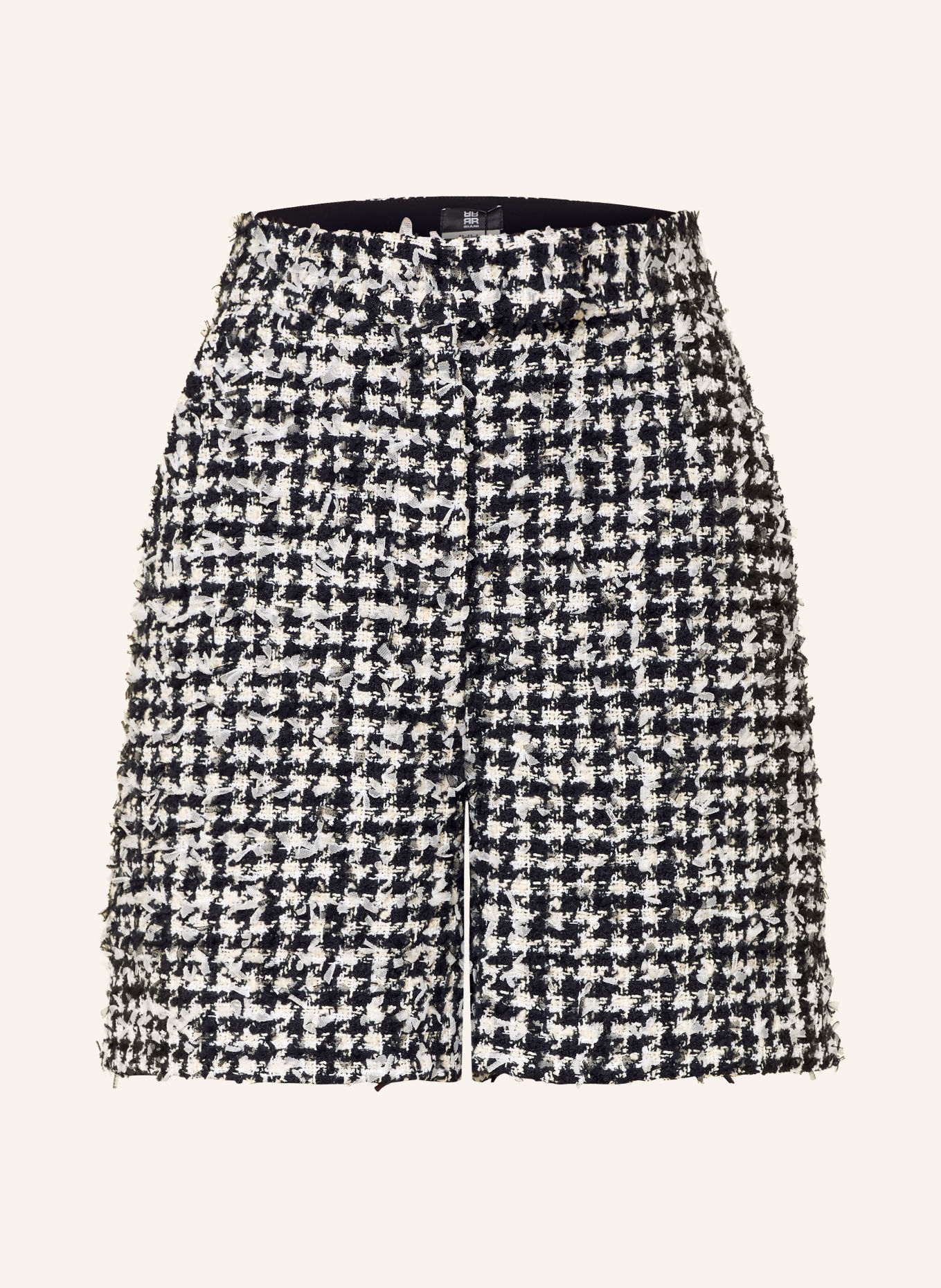 RIANI Bouclé-Shorts: SCHWARZ / WEISS