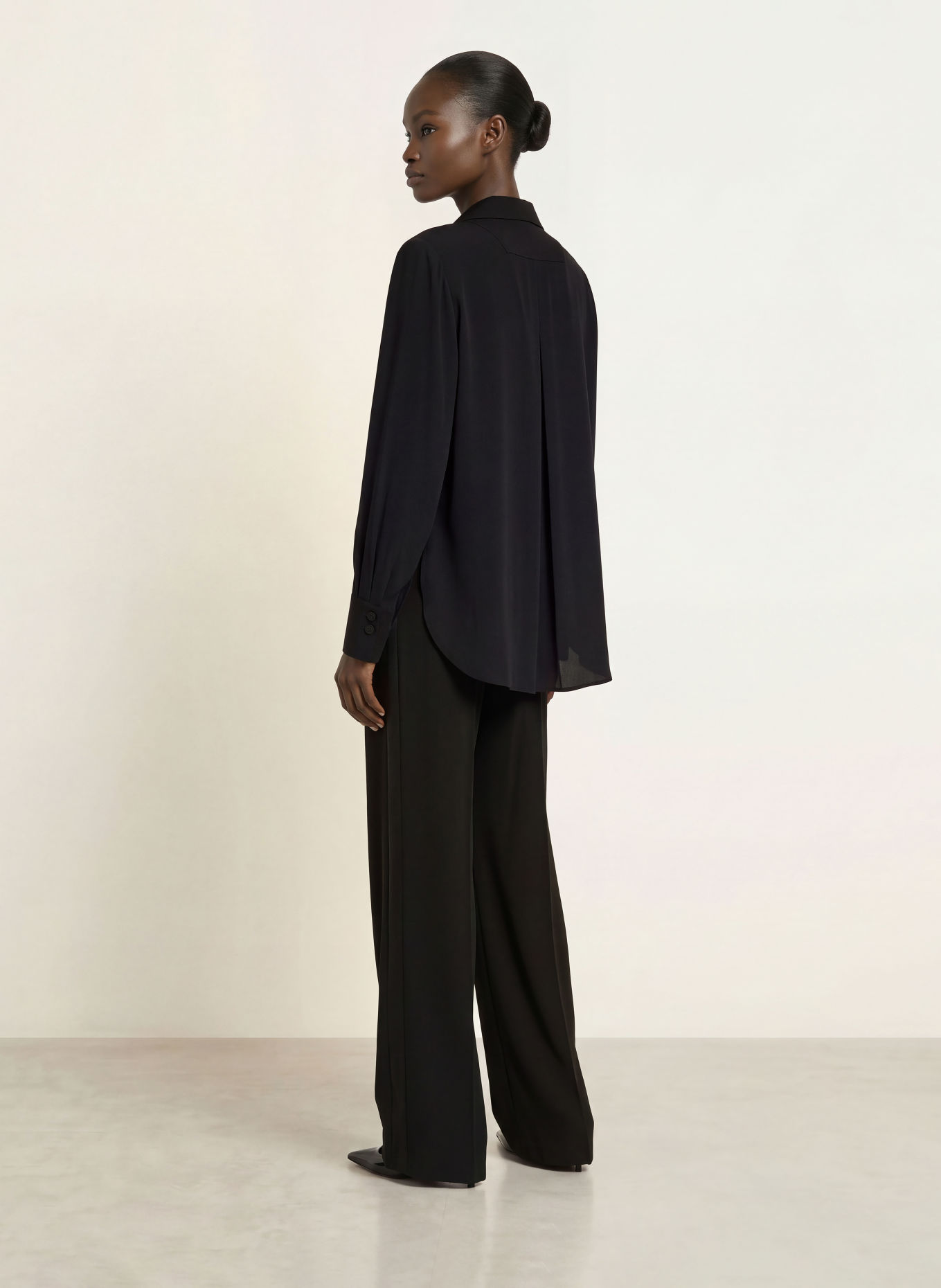 RIANI Blouse in a mix of materials: NOIR