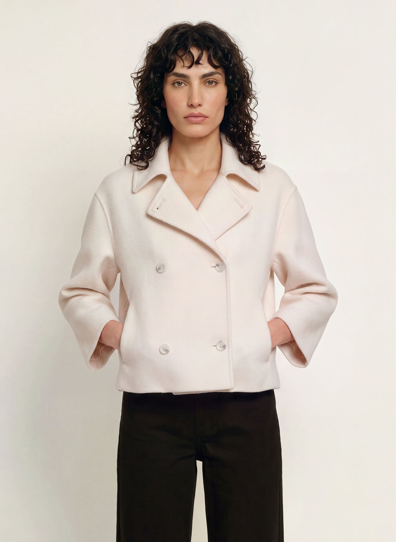 RIANI Veste à manches 3/4: CRÈME