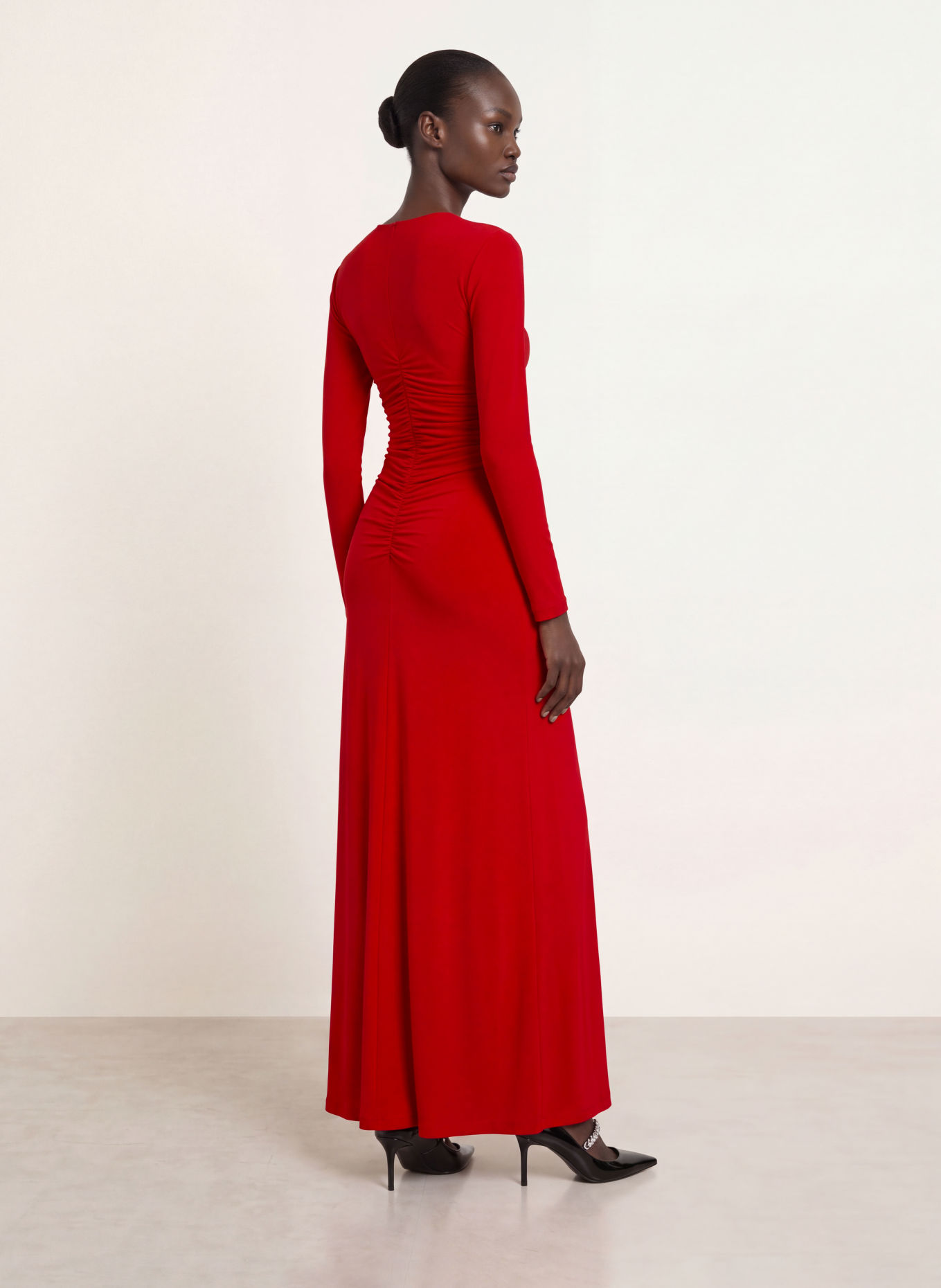 RIANI Robe de soirée en jersey: ROUGE