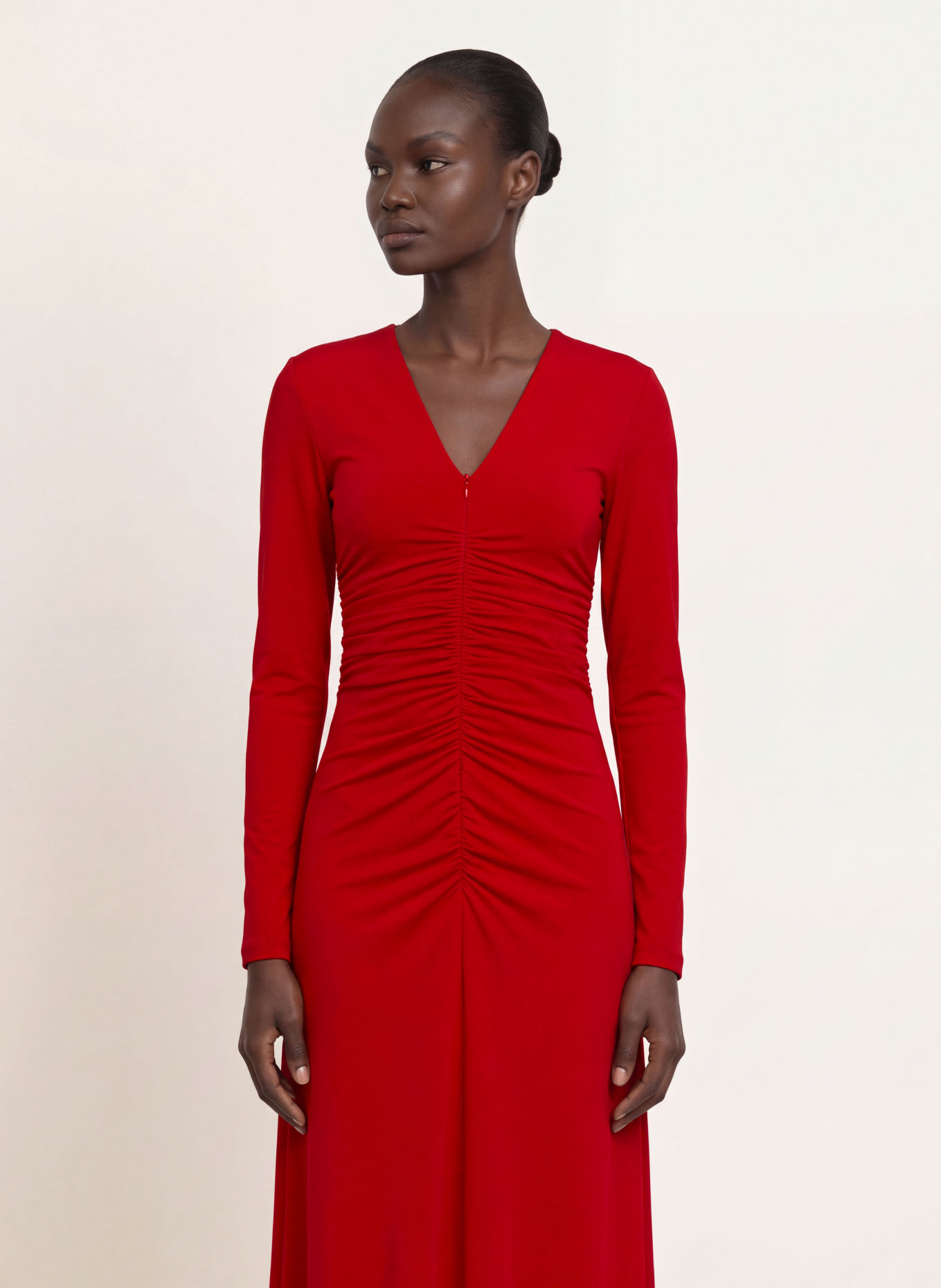 RIANI Robe de soirée en jersey: ROUGE