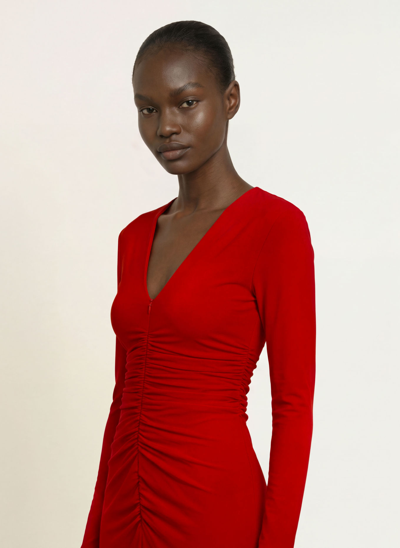 RIANI Robe de soirée en jersey: ROUGE