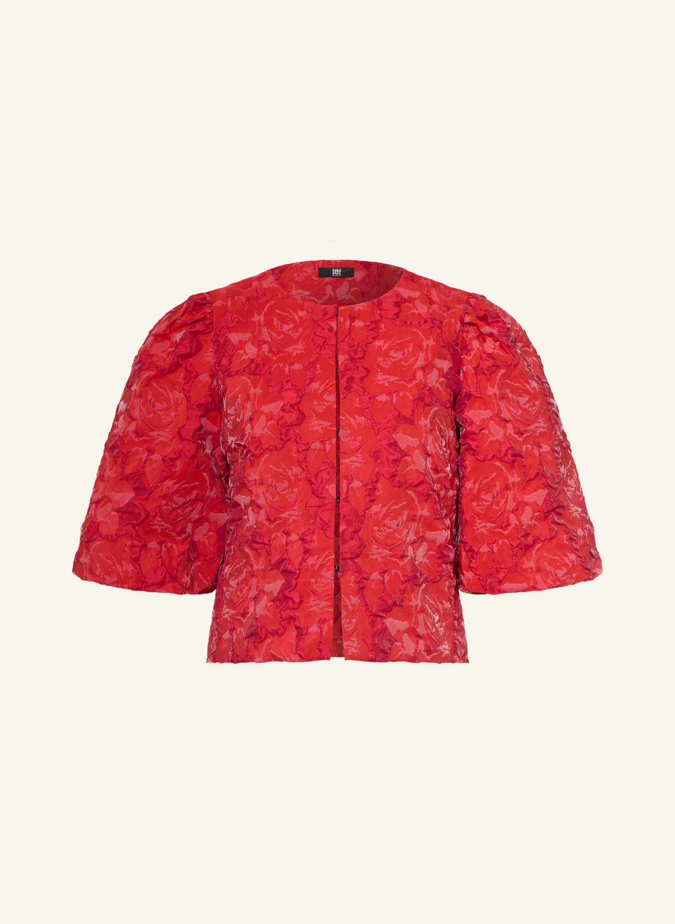 RIANI Jacquard-Bluse mit 3/4-Arm: ROT