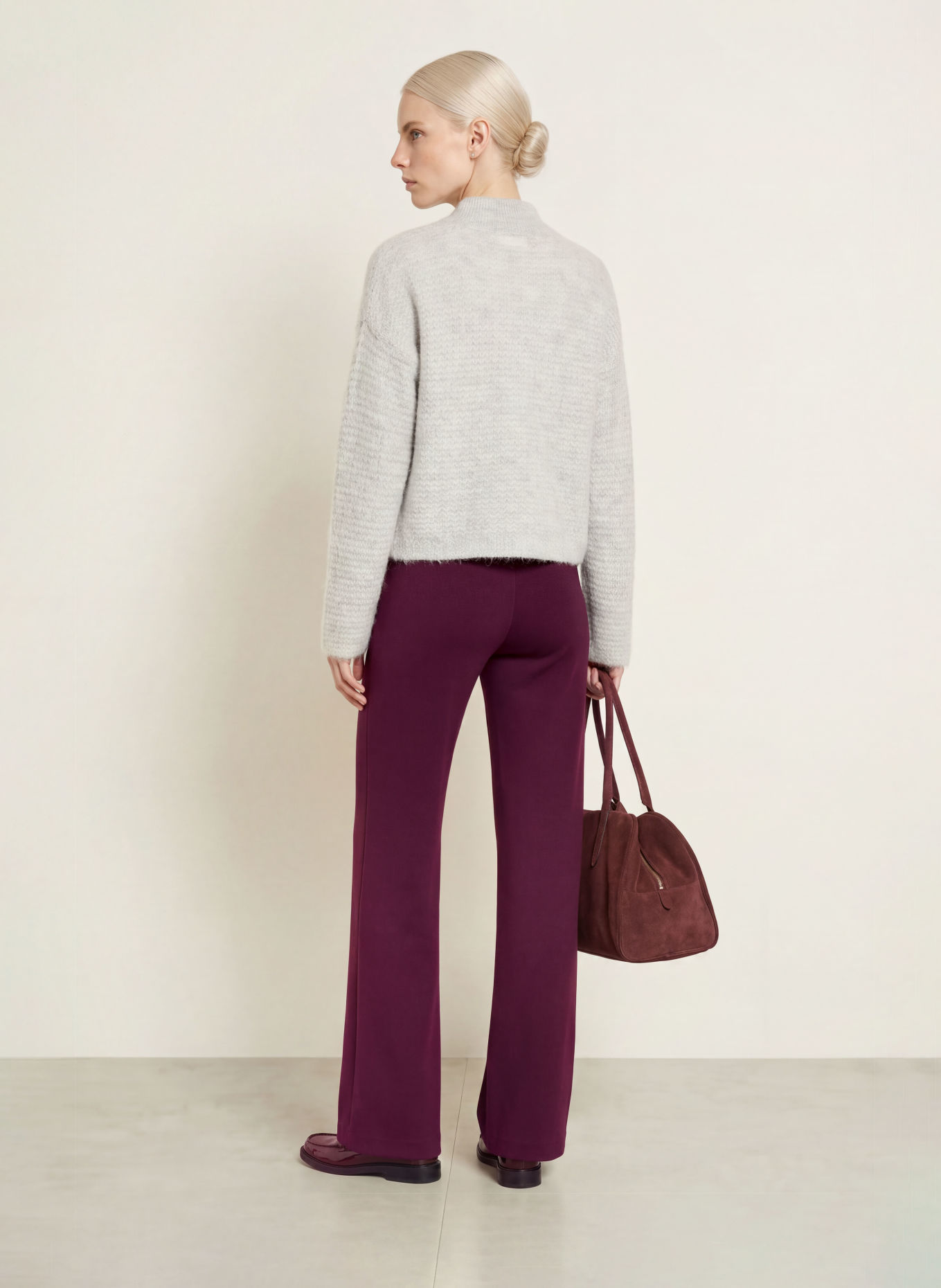 Smith & Soul Strickjacke mit Alpaka: HELLGRAU