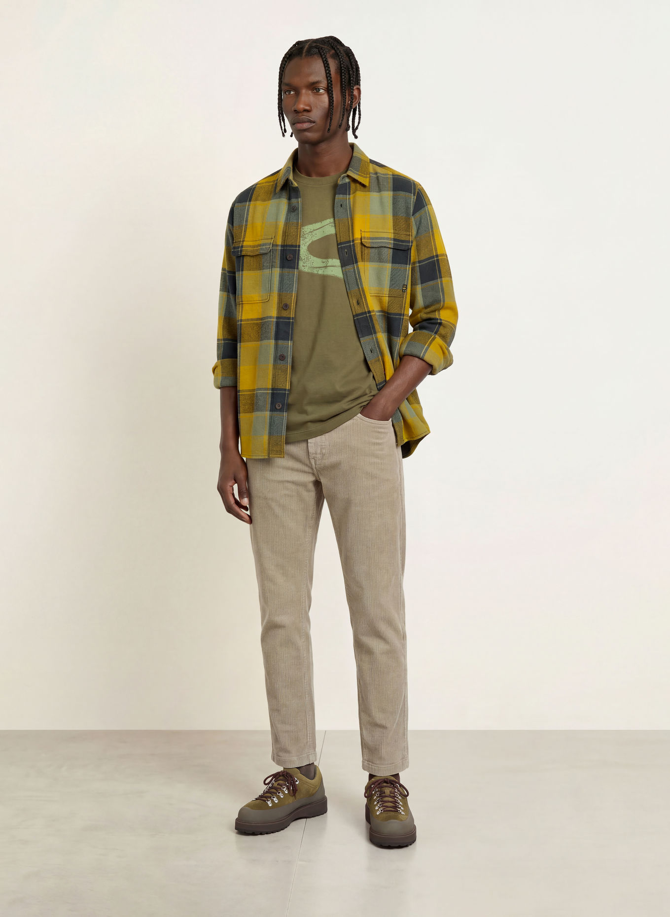 camel active T-shirt: KHAKI / OLIVE