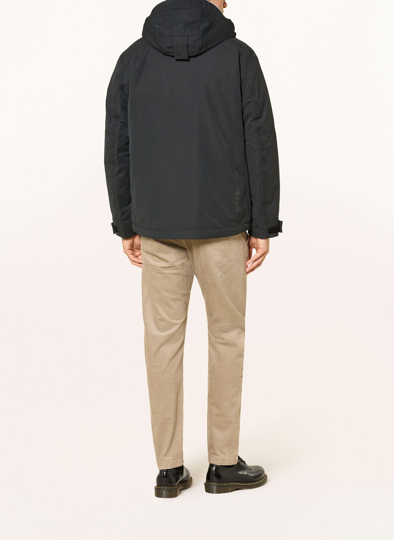 camel active Functional jacket with a detachable hood: DARK GRAY