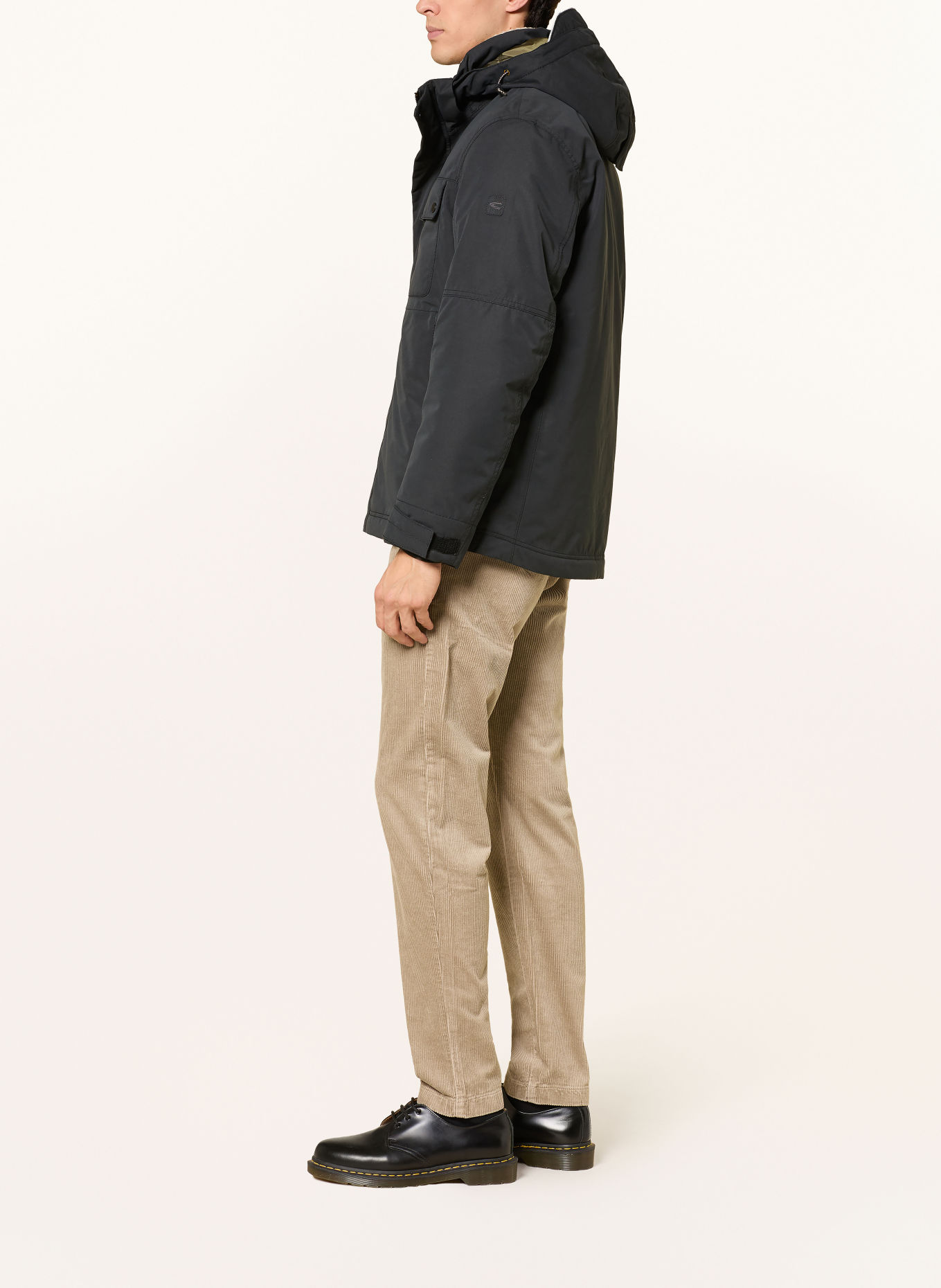 camel active Functional jacket with a detachable hood: DARK GRAY