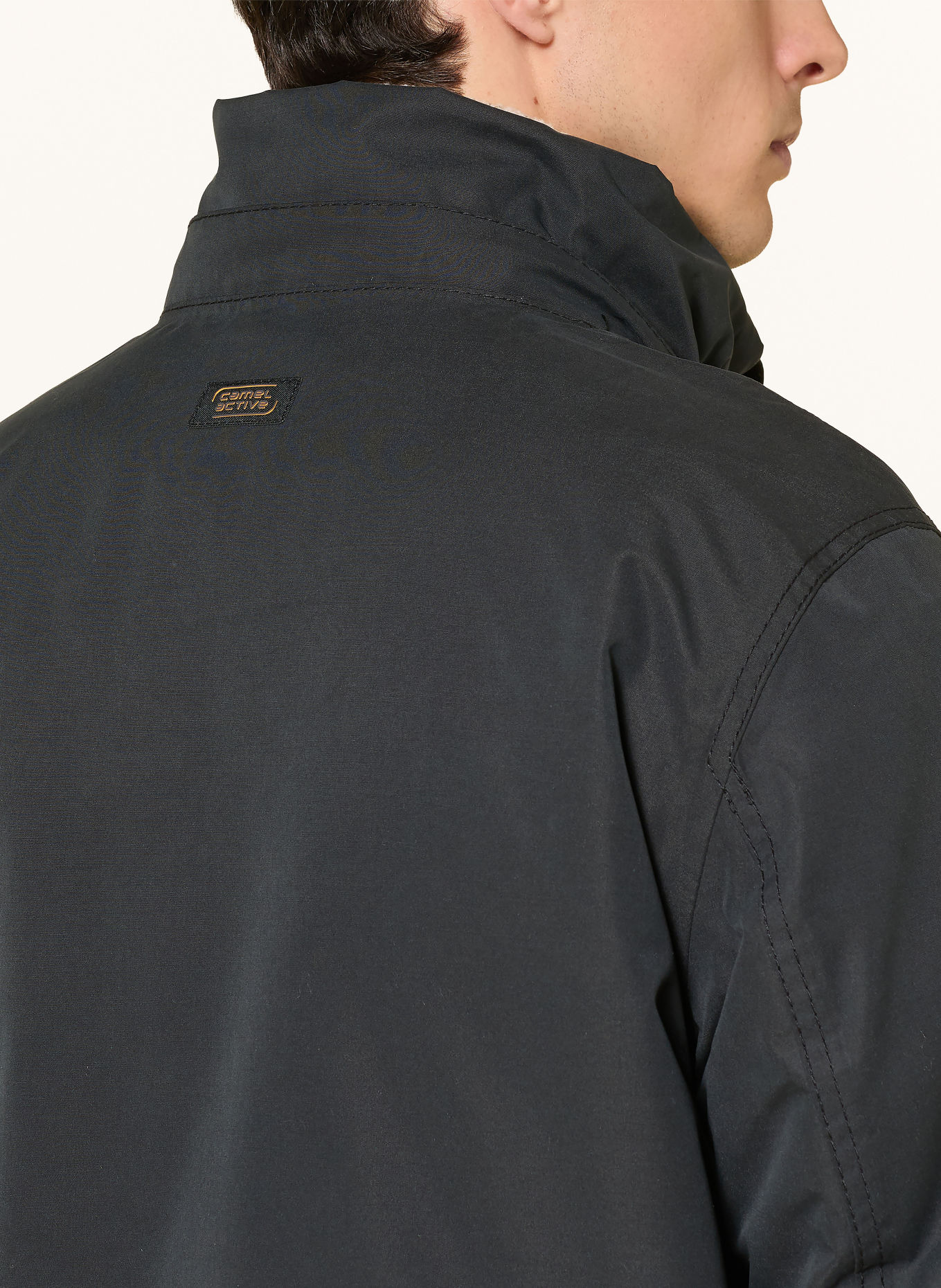 camel active Functional jacket with a detachable hood: DARK GRAY