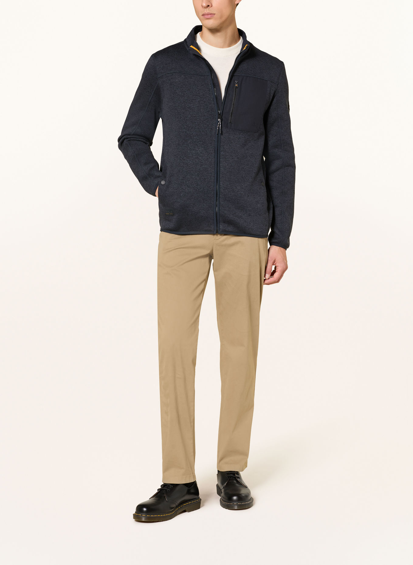 camel active Cardigan: GRI ÎNCHIS / NEGRU