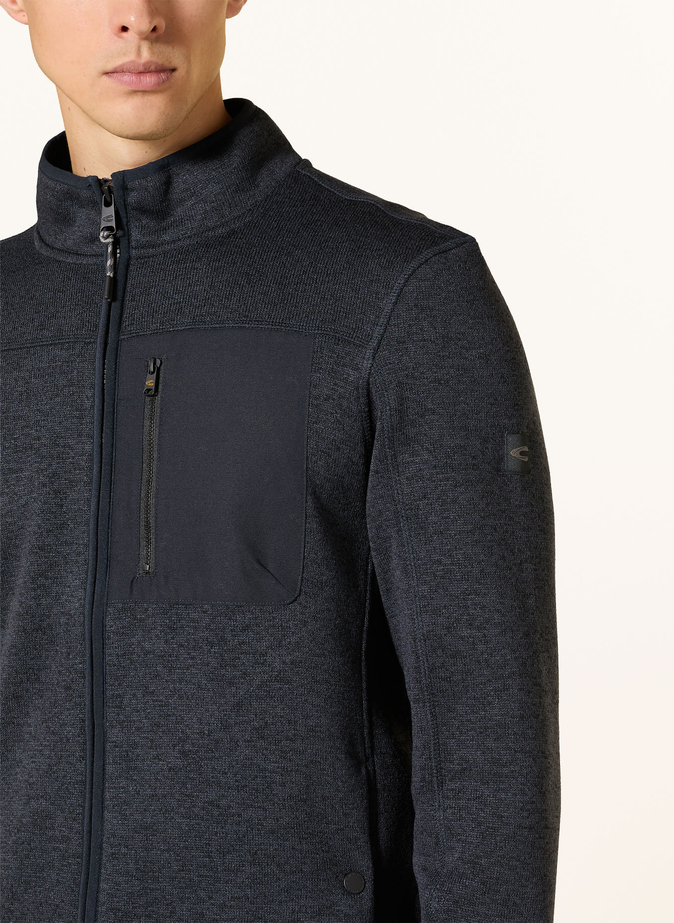 camel active Cardigan: GRI ÎNCHIS / NEGRU