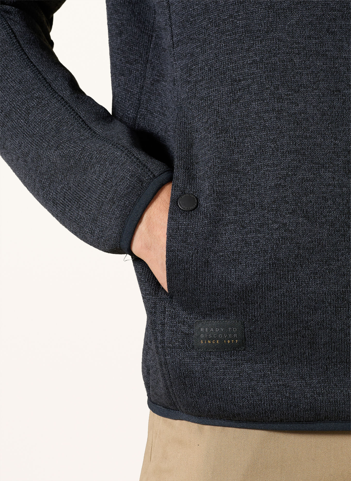 camel active Cardigan: GRI ÎNCHIS / NEGRU