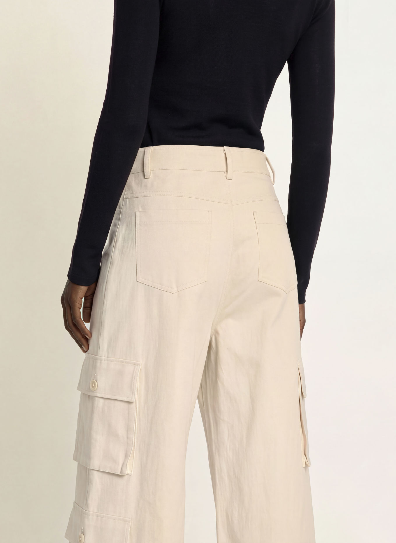 RHÚNE TOVE Cargo Trousers: BEIGE