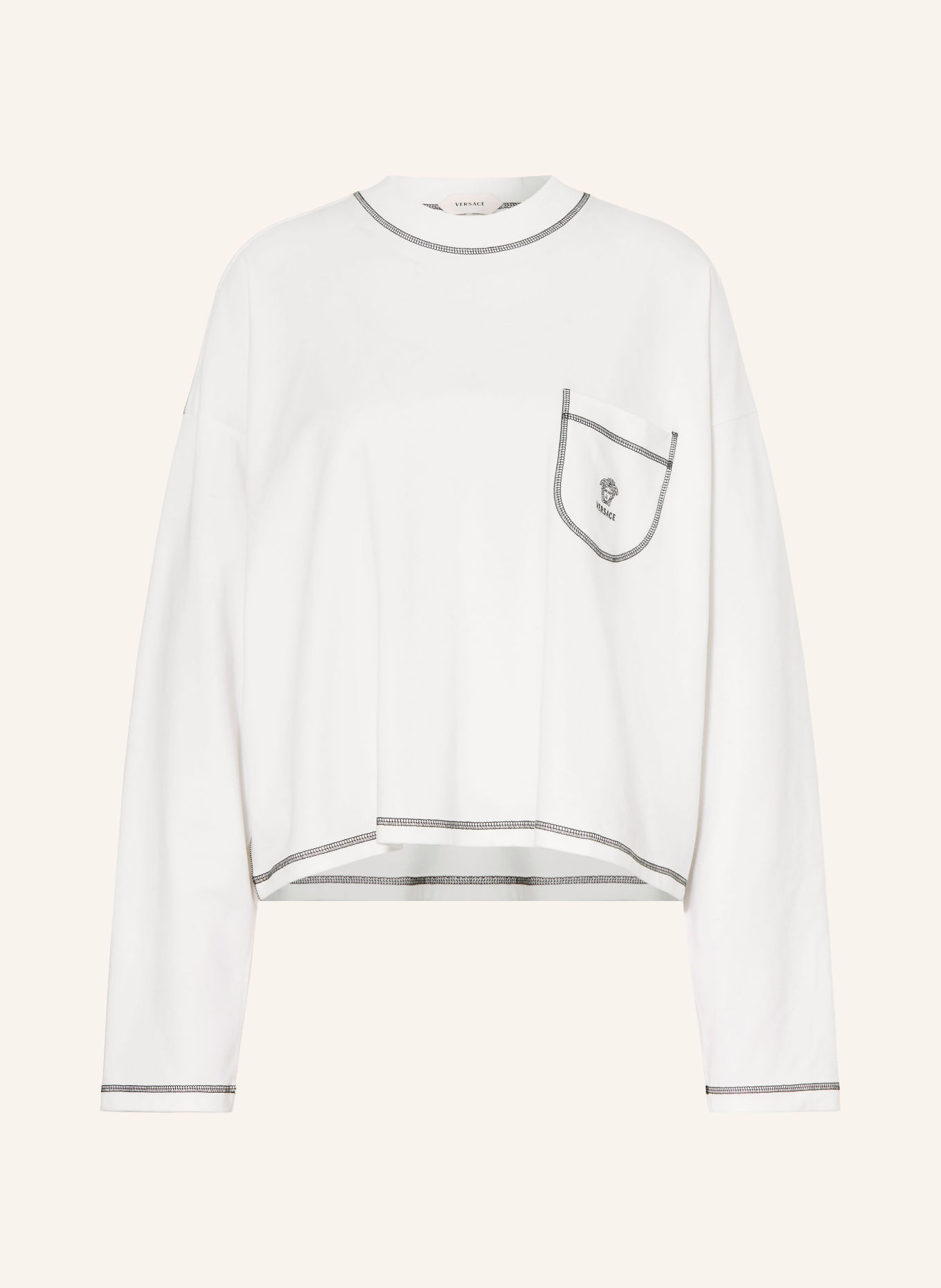 VERSACE Sweater: WHITE / BLACK