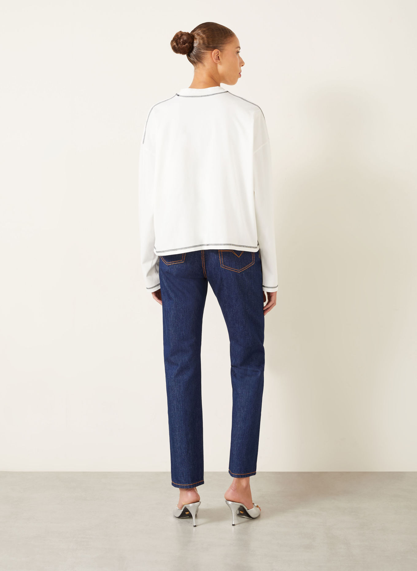 VERSACE Sweater: WHITE / BLACK