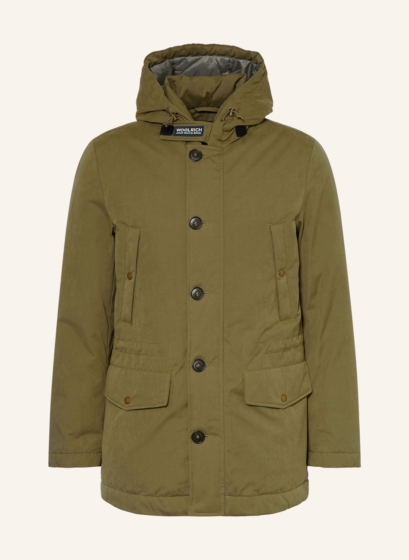WOOLRICH Daunenparka: OLIV