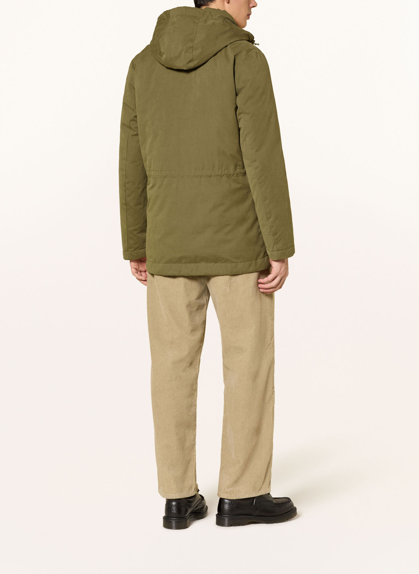 WOOLRICH Daunenparka: OLIV