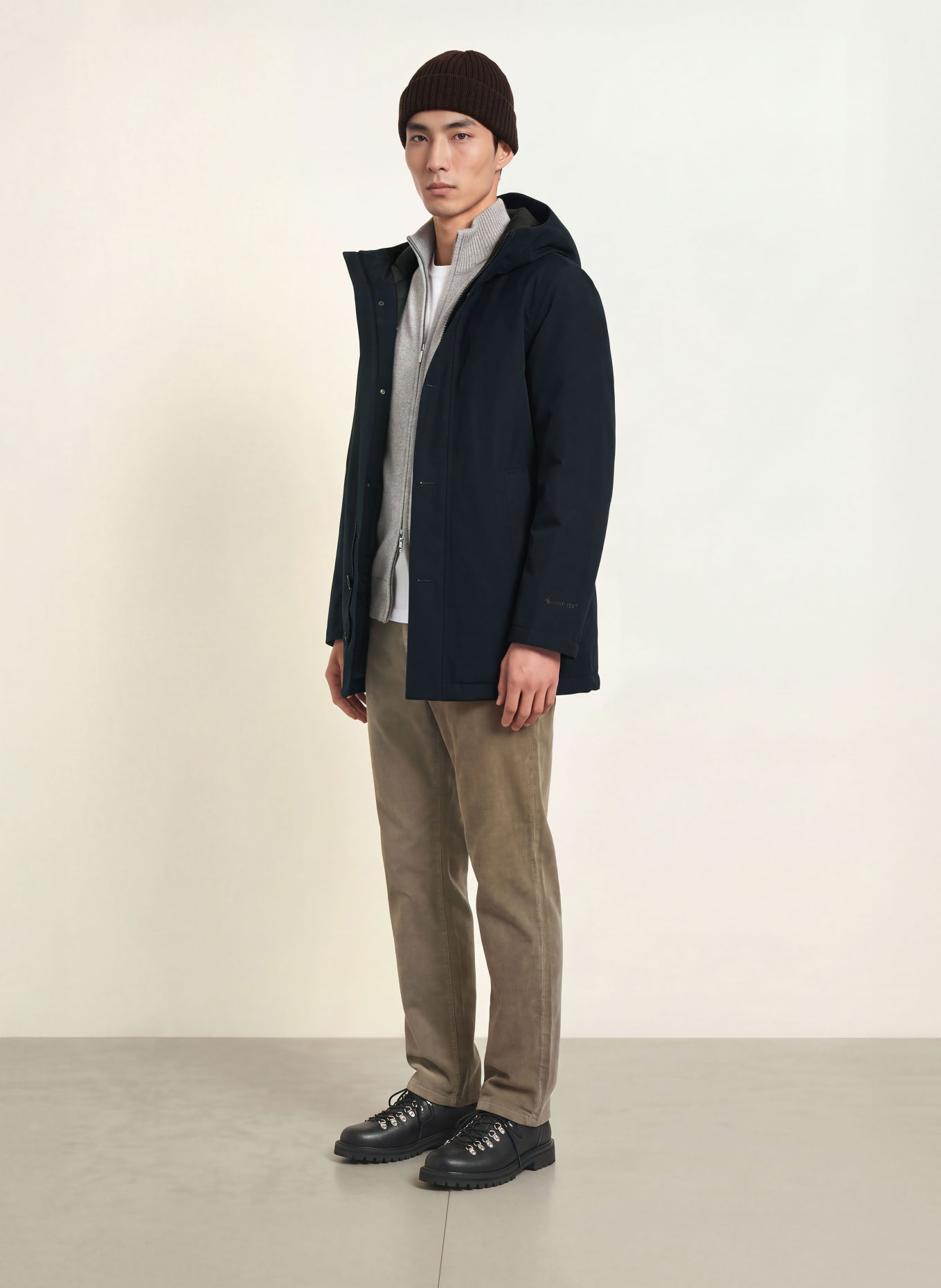 WOOLRICH Down jacket: DARK BLUE