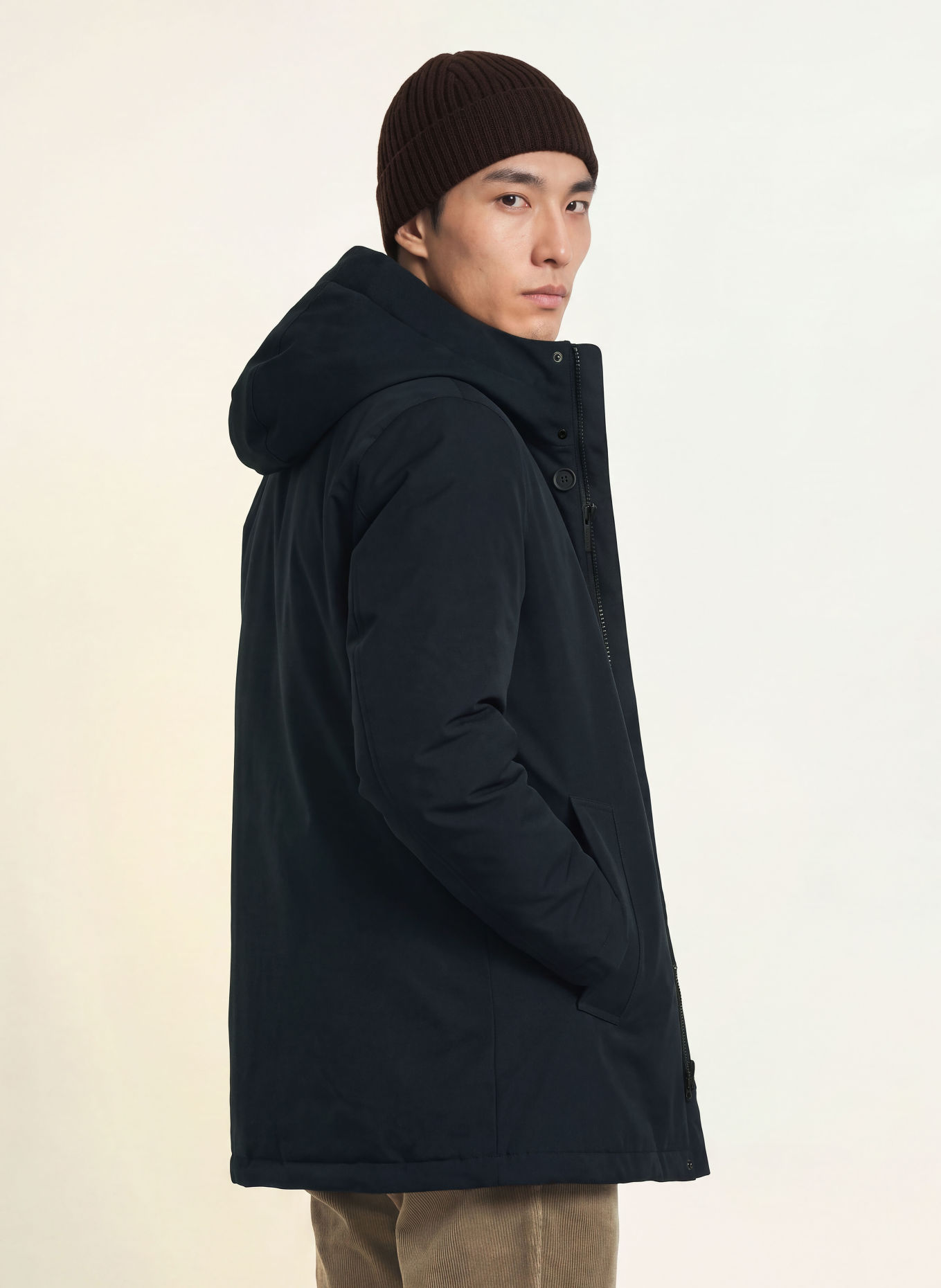 WOOLRICH Down jacket: DARK BLUE
