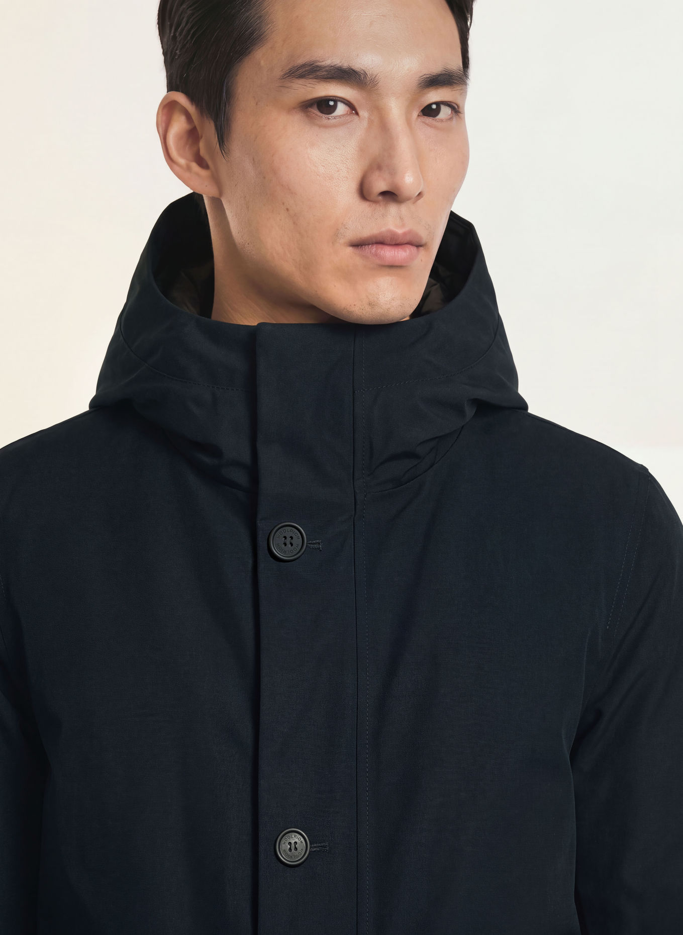 WOOLRICH Down jacket: DARK BLUE