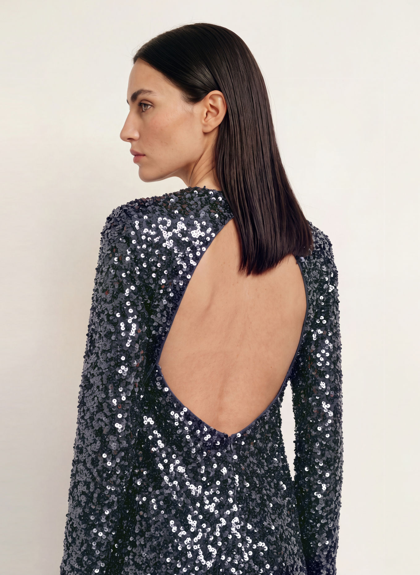 ALÉMAIS Cocktailjurk ELLIE SEQUIN met pailletten: BLAUW