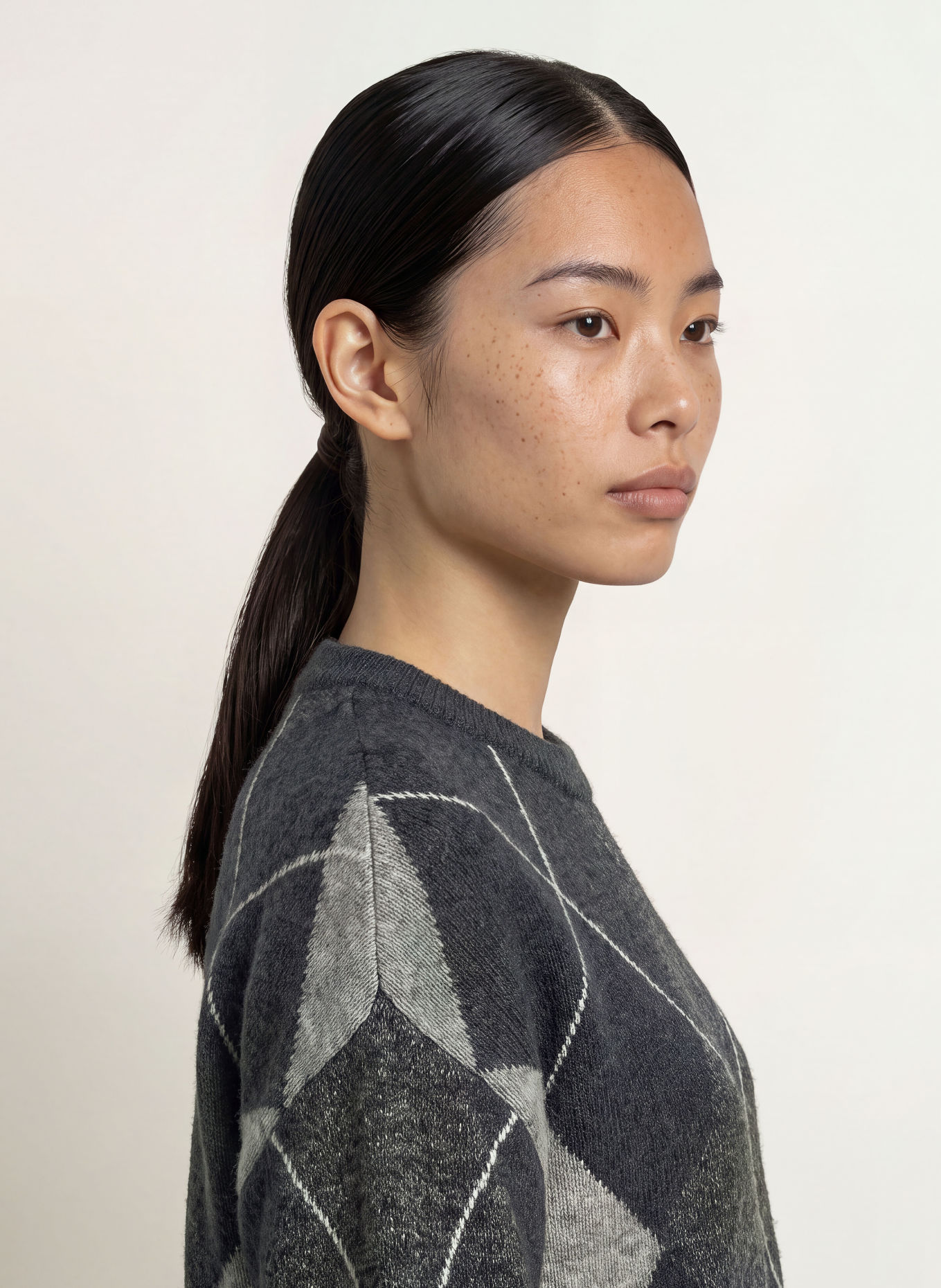 MSCH COPENHAGEN MSCHADIN Sweater: DARK GRAY / LIGHT GRAY / GRAY