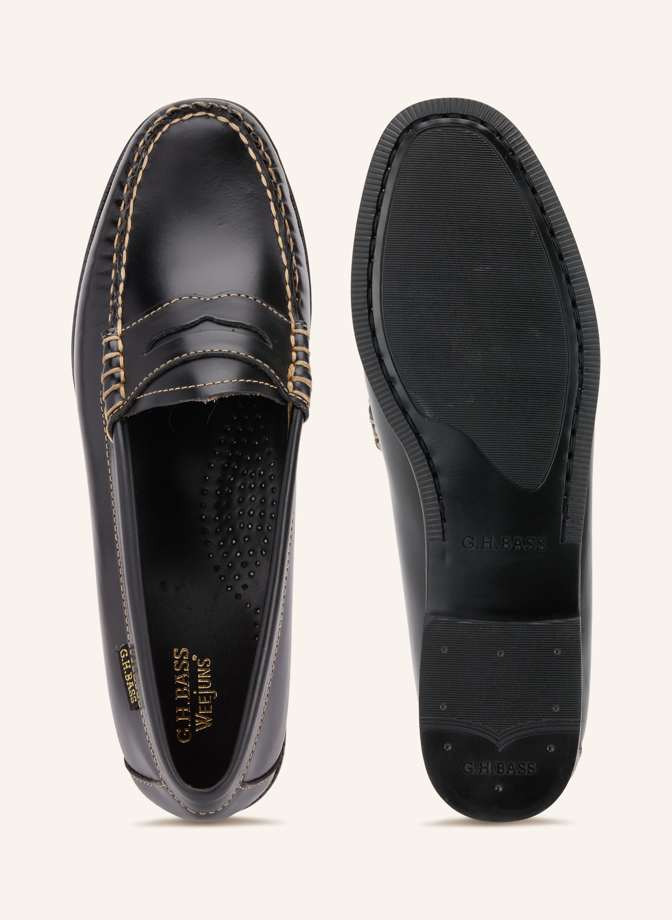 G.H.Bass Loafers à barrette EASY WEEJUN: NOIR