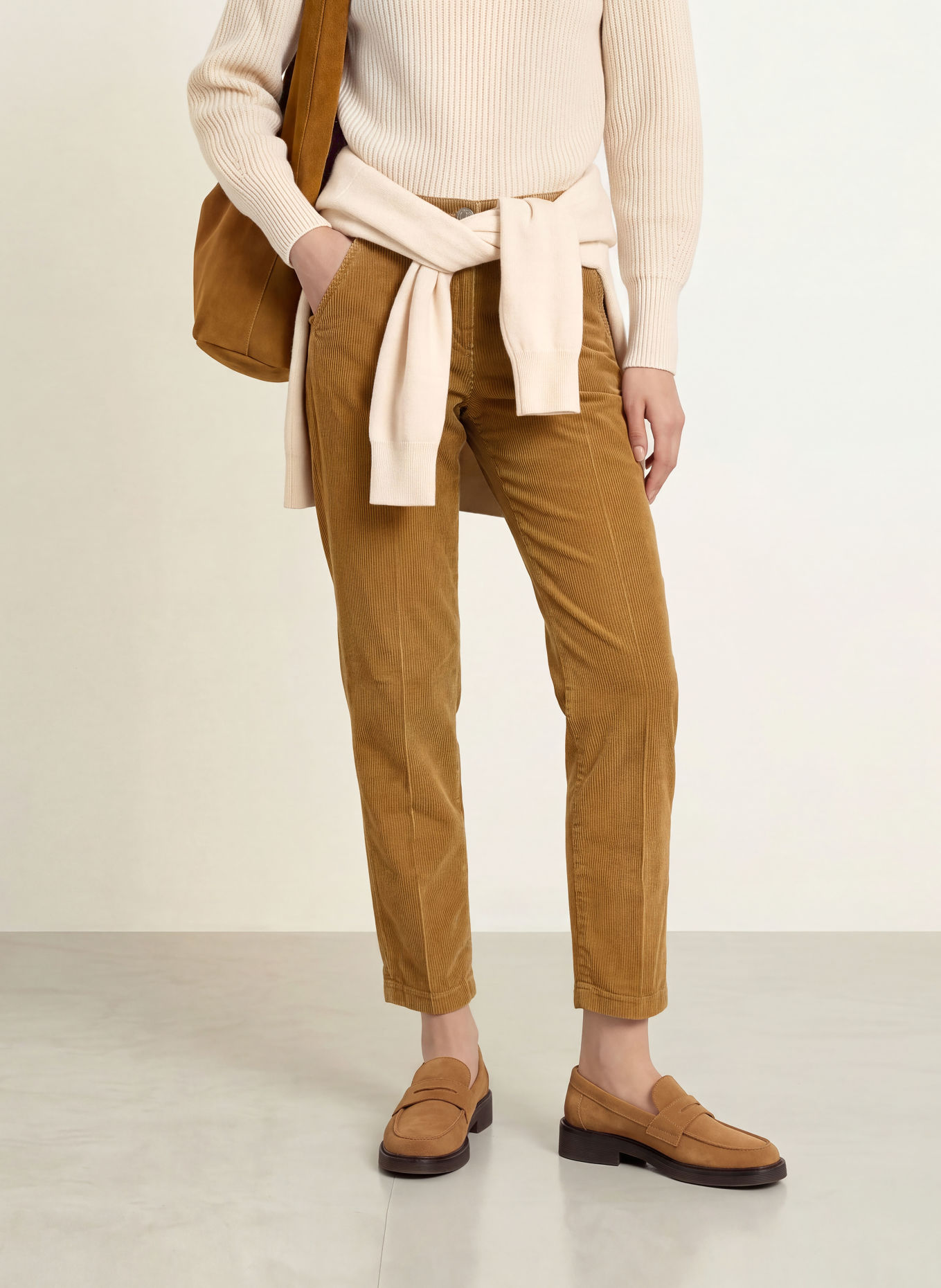 BRAX Chino MARON S aus Cord: COGNAC