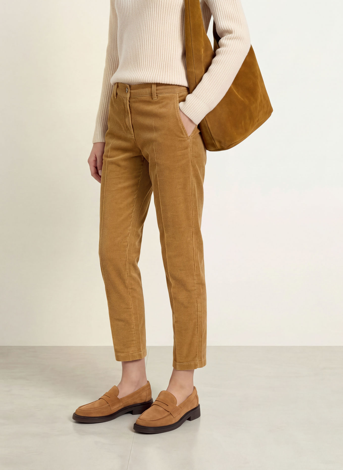 BRAX Chino MARON S aus Cord: COGNAC