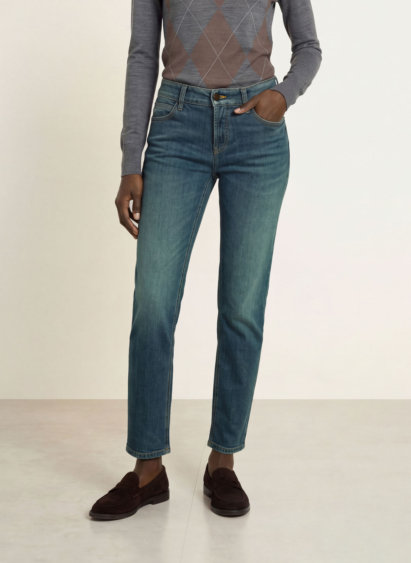 CAMBIO Straight Jeans SOFIA: 5111 ink core