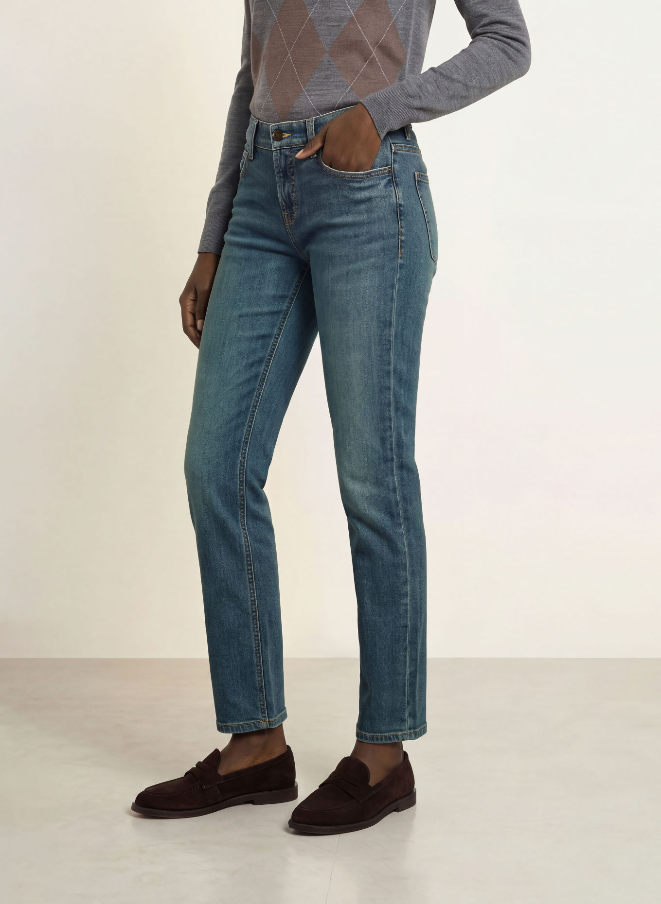 CAMBIO Straight Jeans SOFIA: 5111 ink core