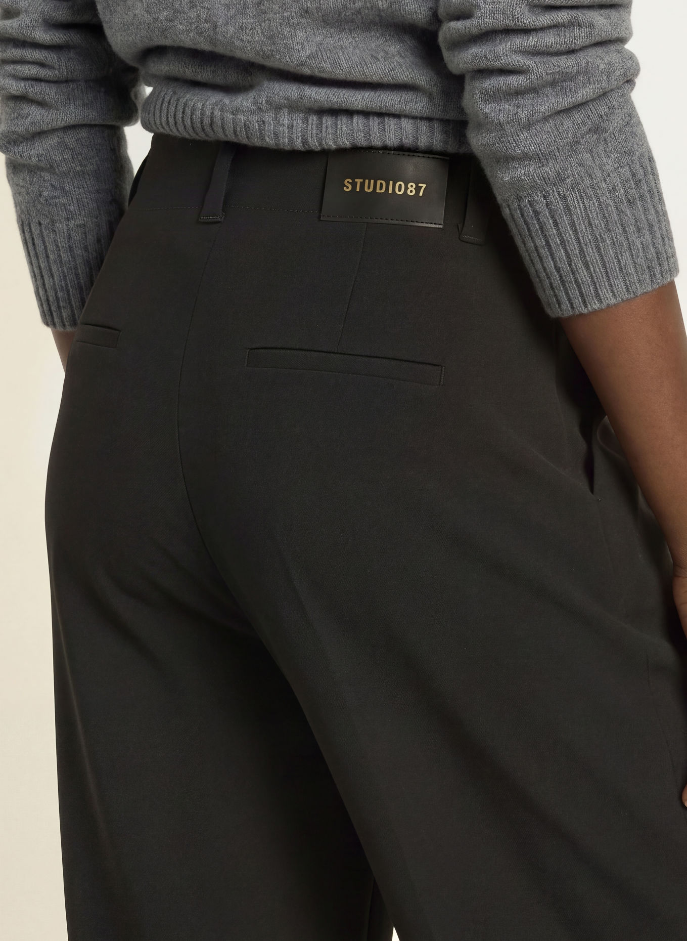 CAMBIO EILEEN Wide-leg trousers: 099 BLACK