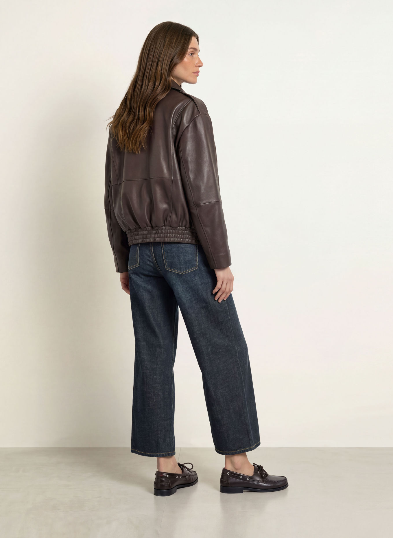 CAMBIO Jeansy typu barrel ORLA: 5440 cross dark soft tea