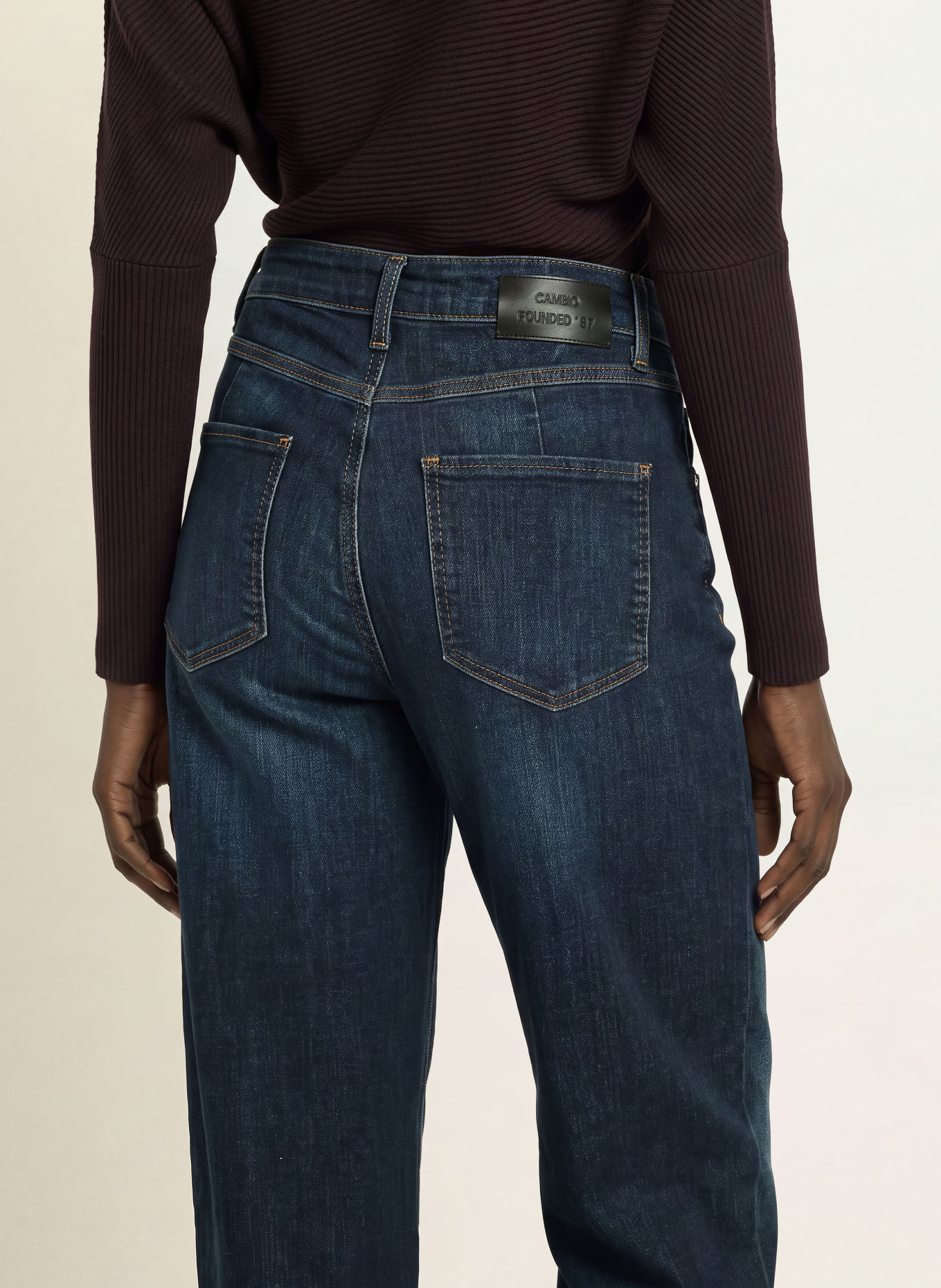 CAMBIO Jean barrel OCTAVIA: 5103 dark used wash