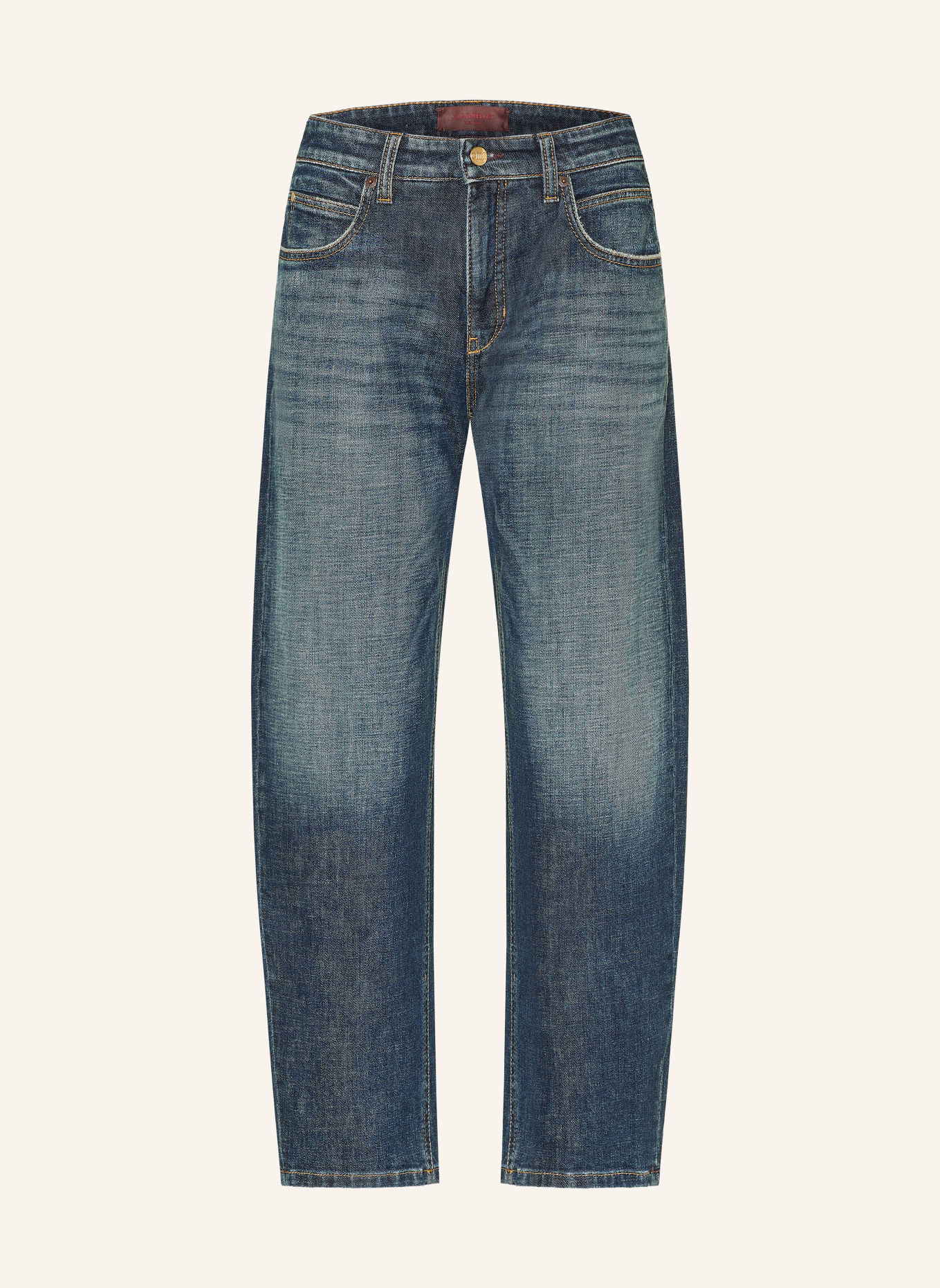 CAMBIO ELLI Barrel-leg jeans: 5061 rustic dark cross