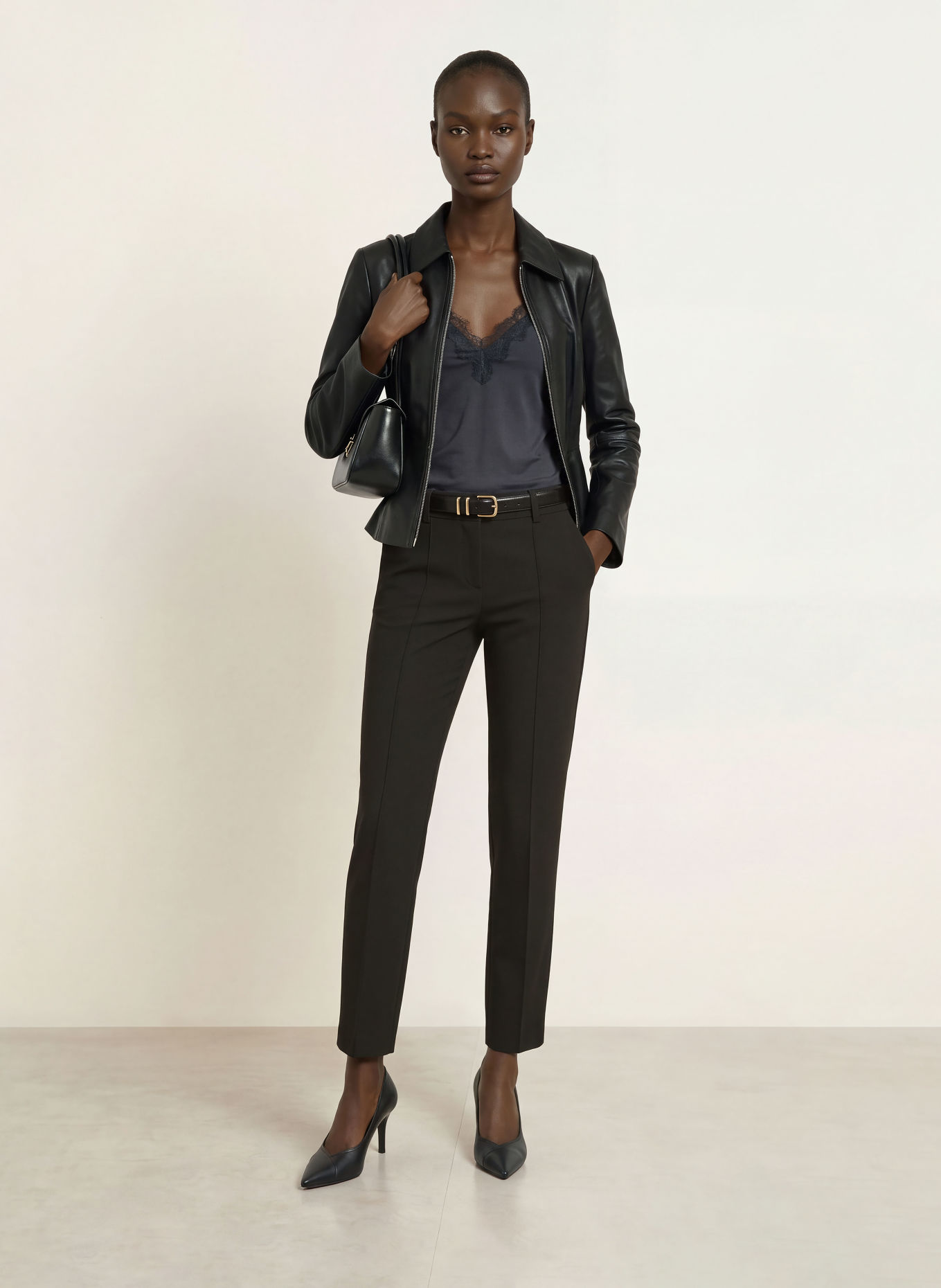 CAMBIO SARAH Trousers: BLACK