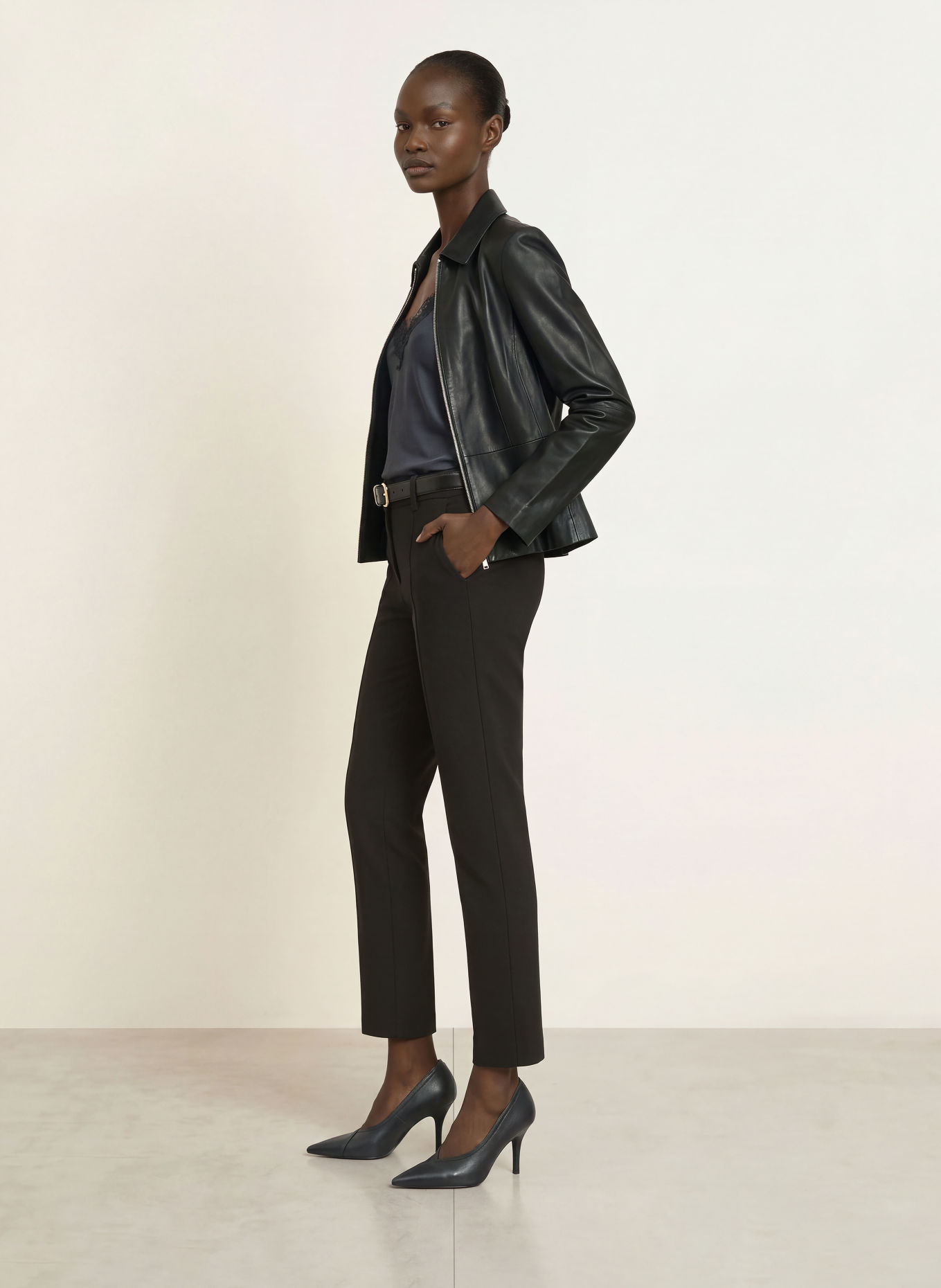 CAMBIO SARAH Trousers: BLACK