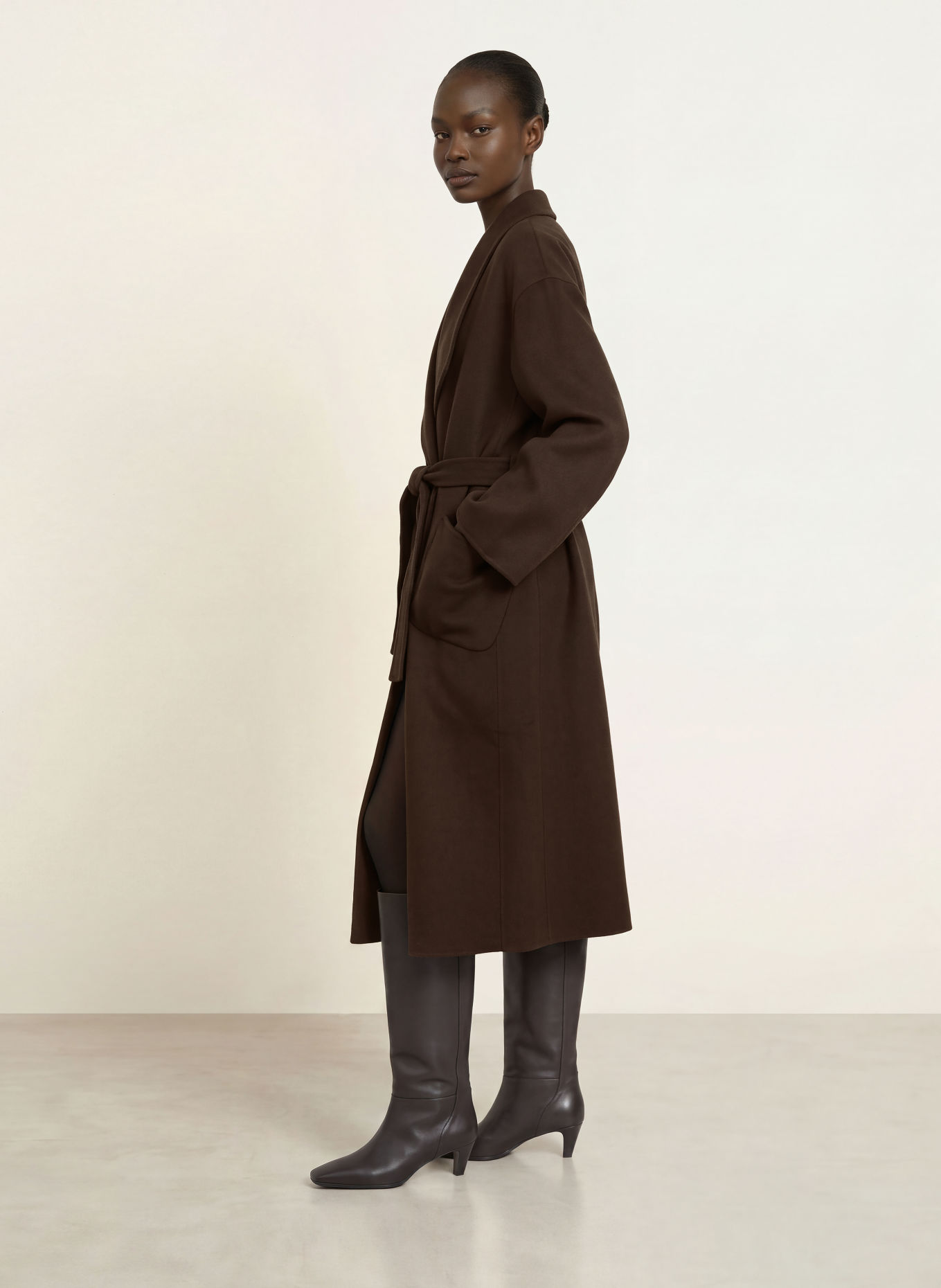 LAMARQUE Mantel COREEN: MARRON FONCÉ