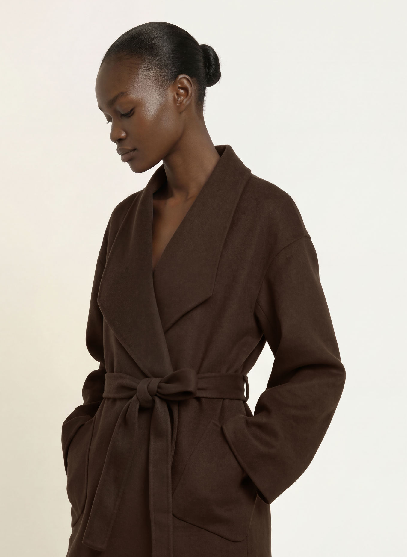 LAMARQUE Mantel COREEN: MARRON FONCÉ