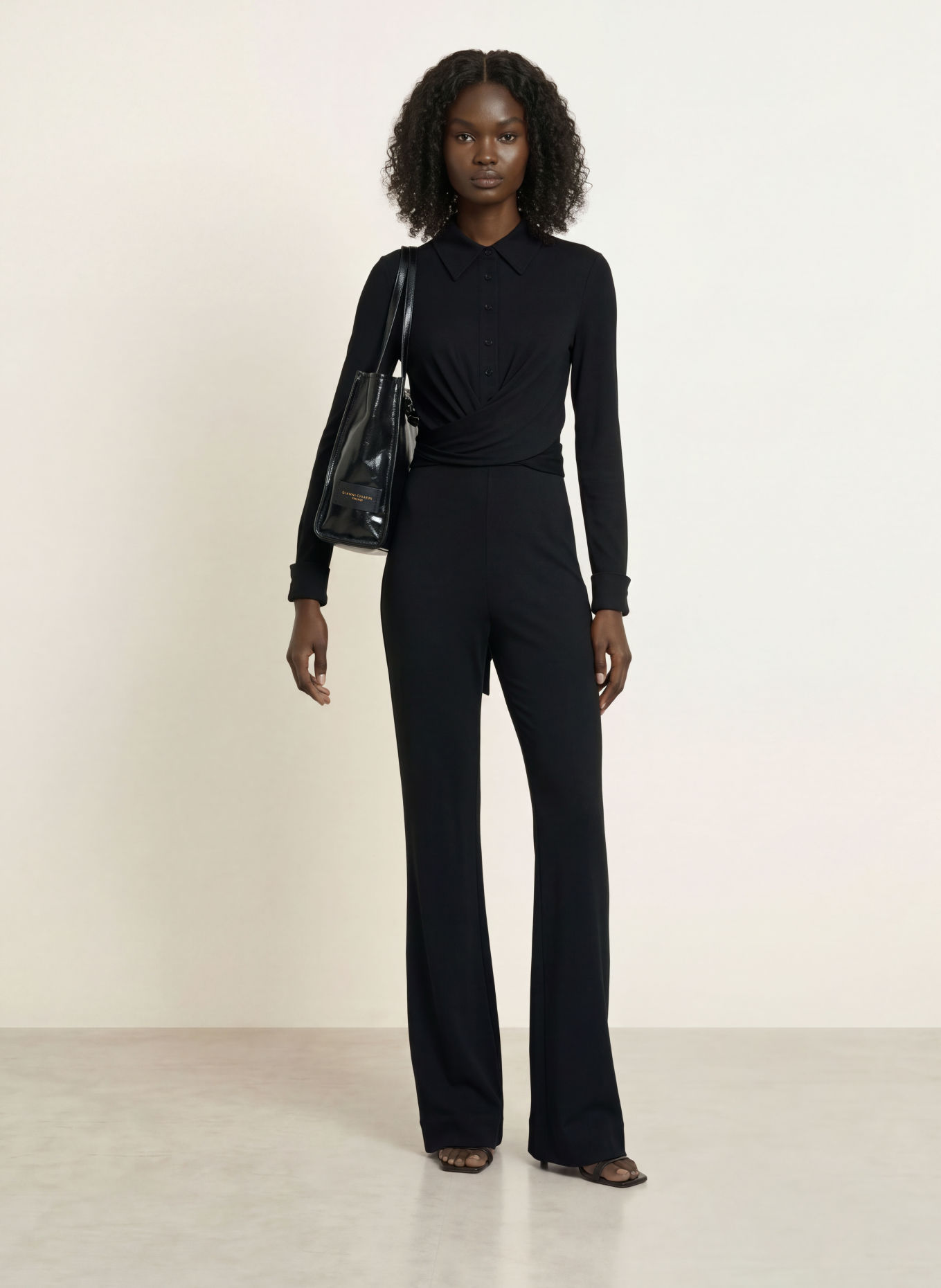 DIANE VON FURSTENBERG Combinaison en jersey MICHELE: NOIR